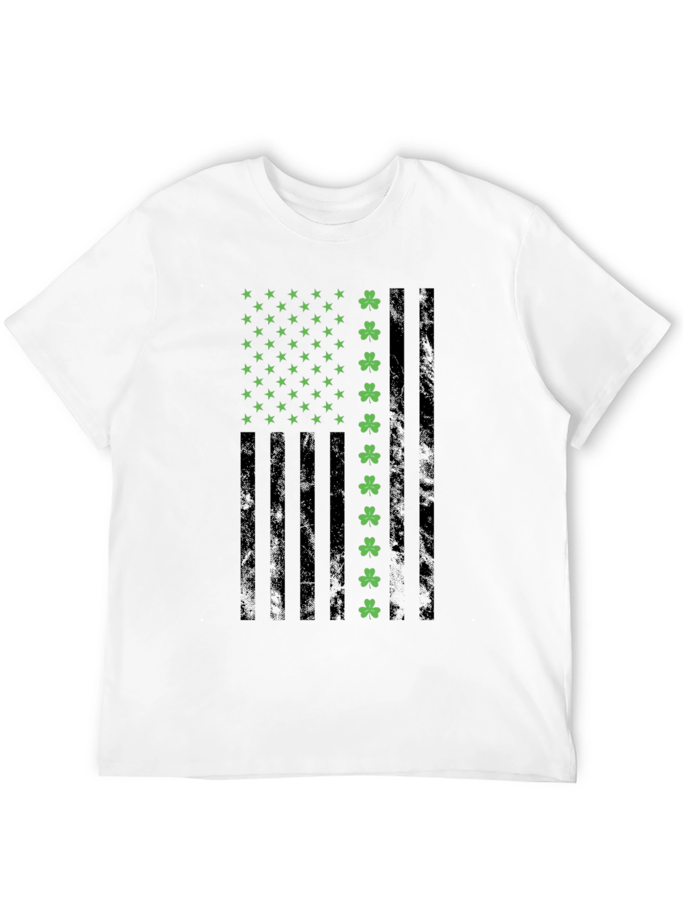 Shamrock USA Flag Graphic T-Shirt