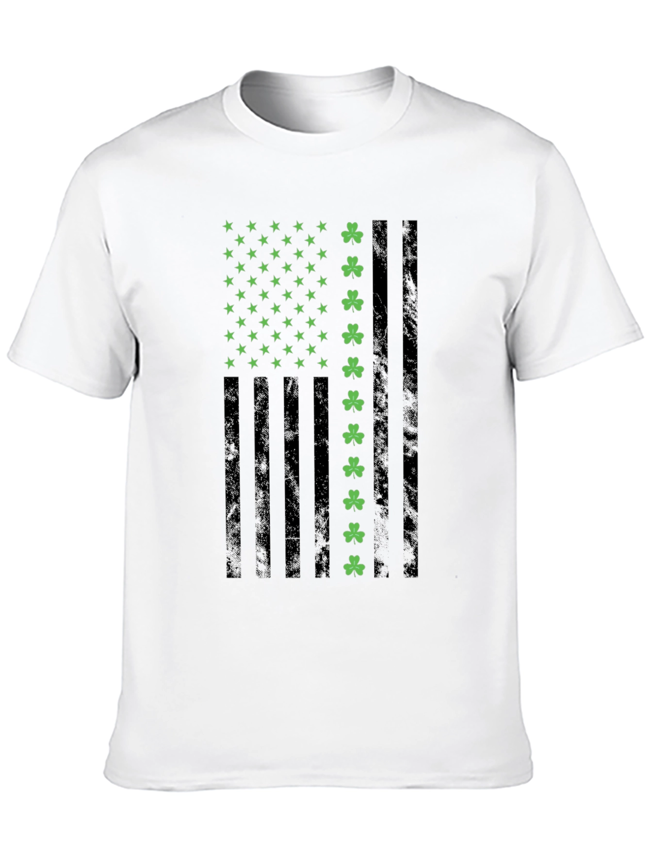 Shamrock USA Flag Graphic T-Shirt