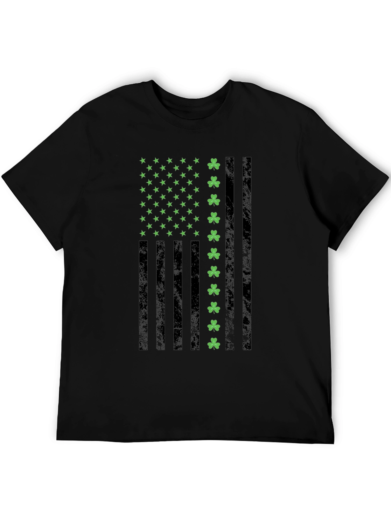 Shamrock USA Flag Graphic T-Shirt