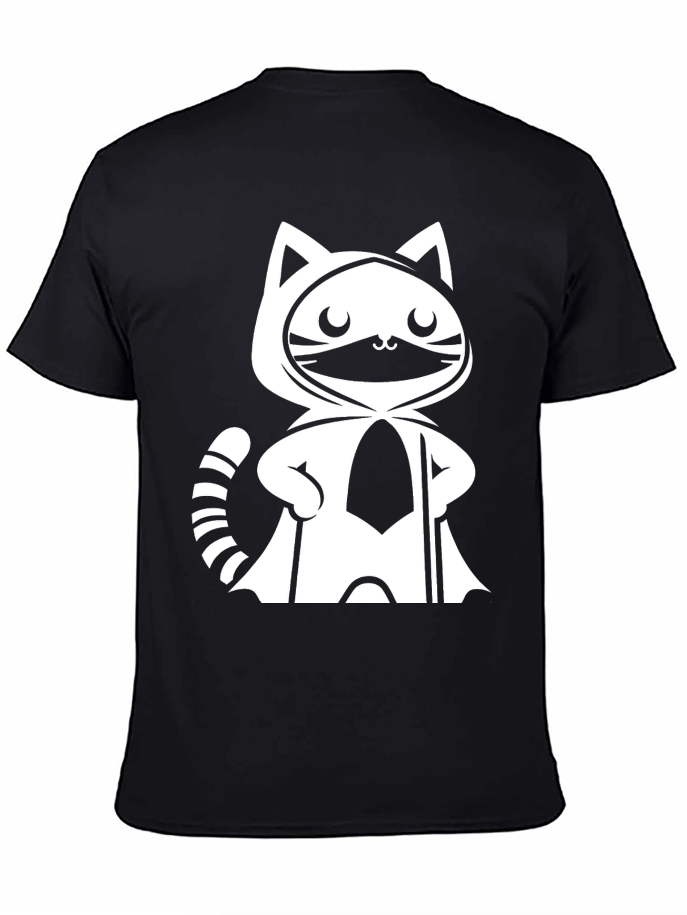 Cool Cat Ninja Graphic Tee - Black