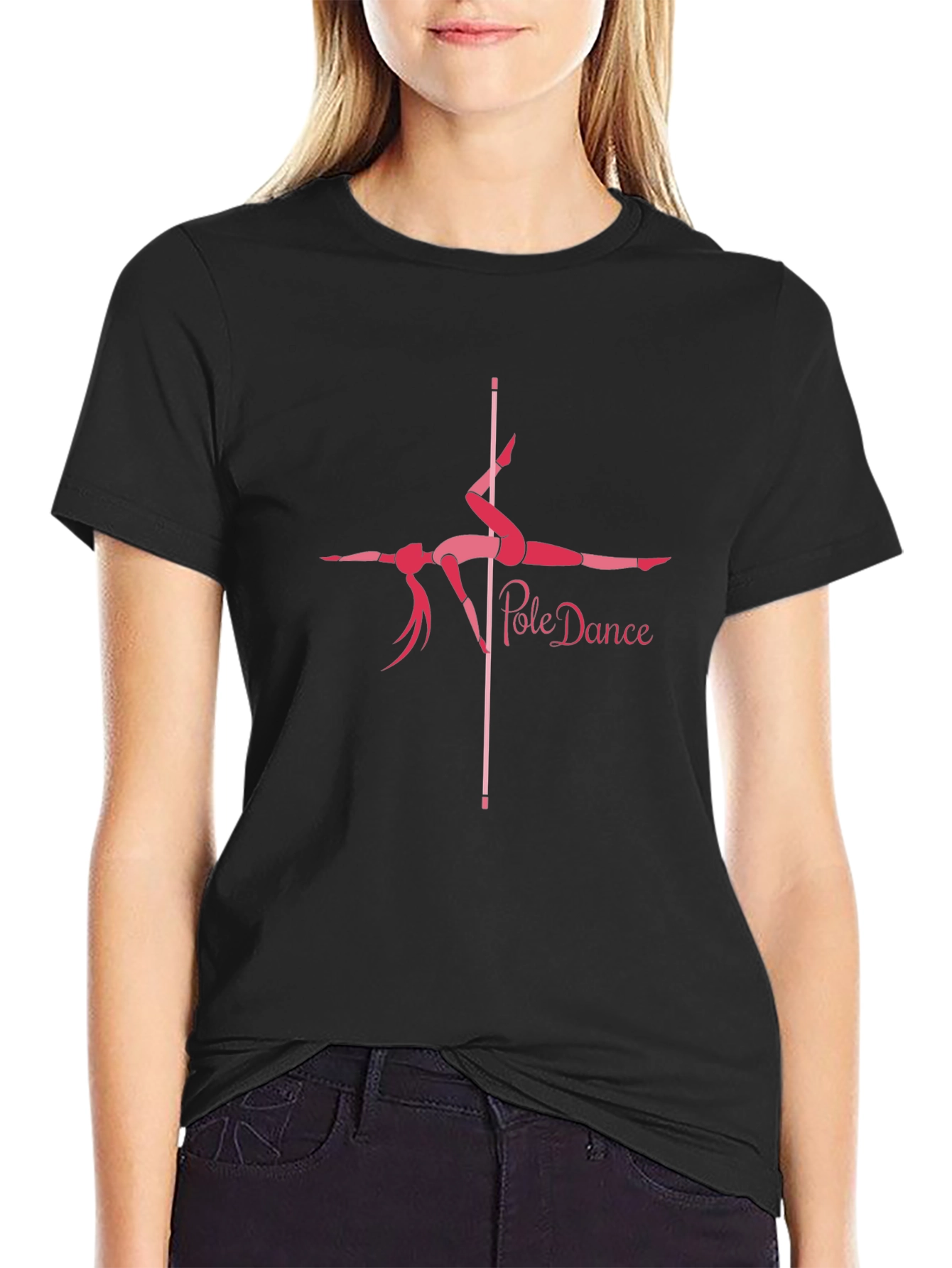 Pole Dance T-Shirt - Black Graphic Tee