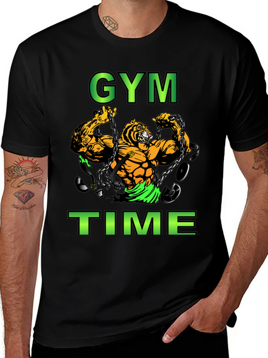 Gym Time Tiger Graphic T-Shirt