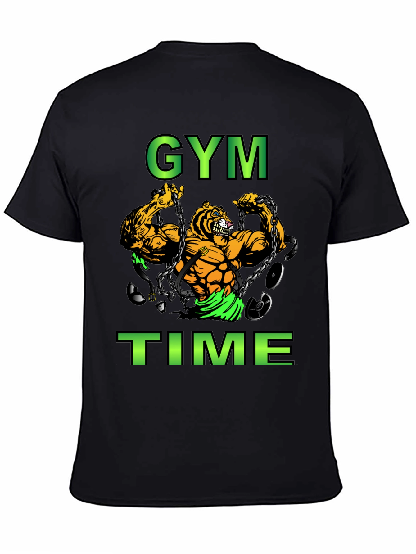 Gym Time Tiger Graphic T-Shirt