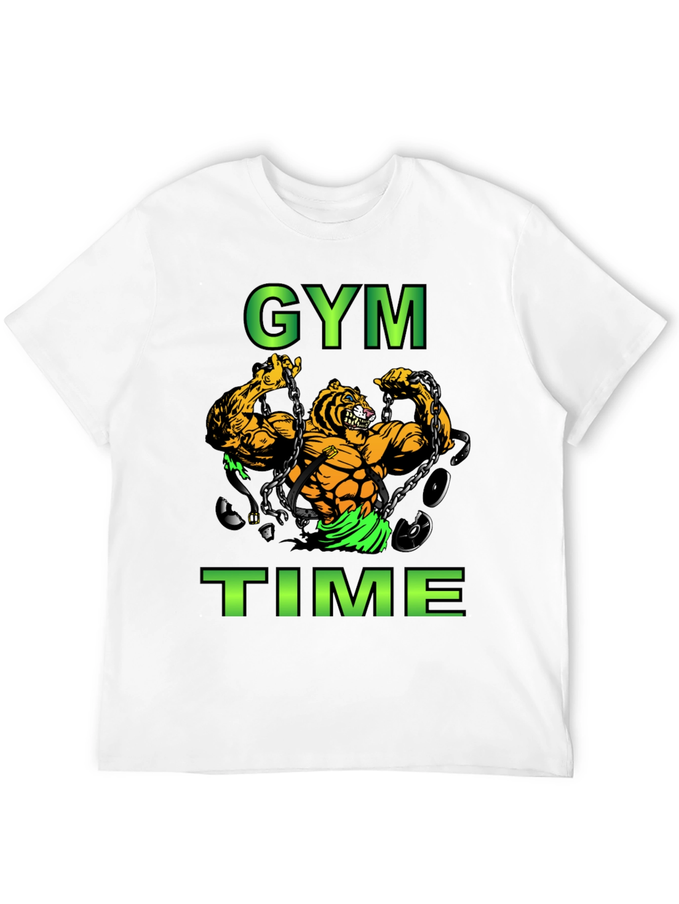 Gym Time Tiger Graphic T-Shirt