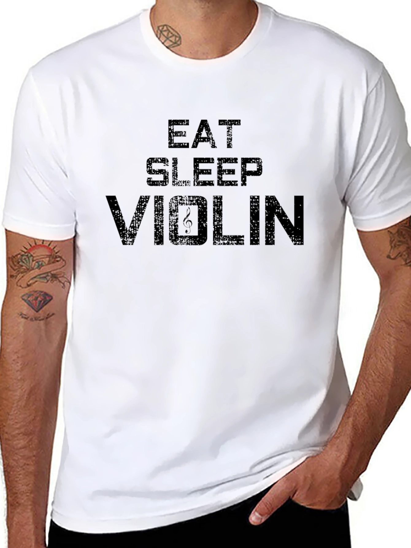 Eat Sleep Violin T-Shirt - Musician Tee