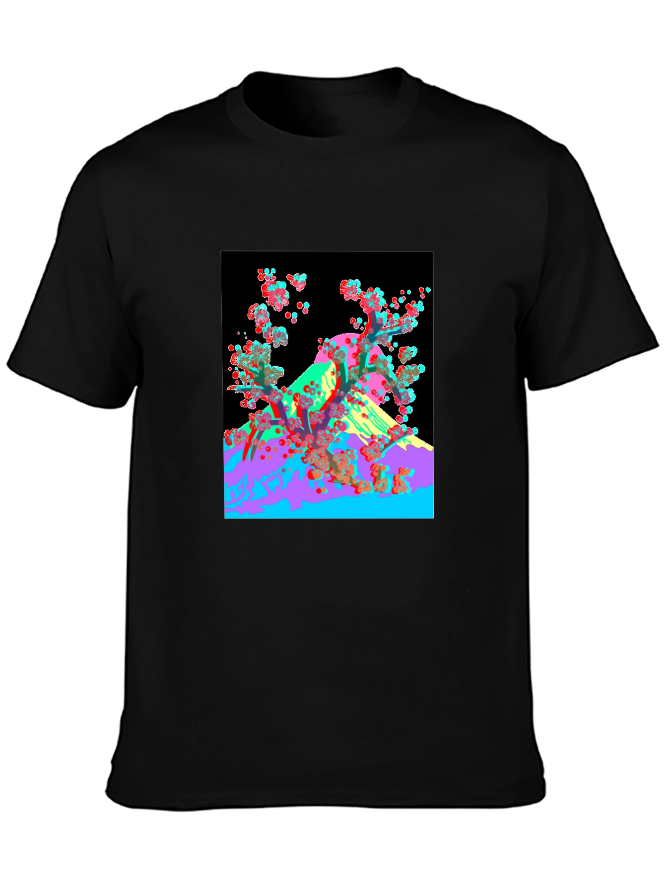 Abstract Mount Fuji Graphic Tee