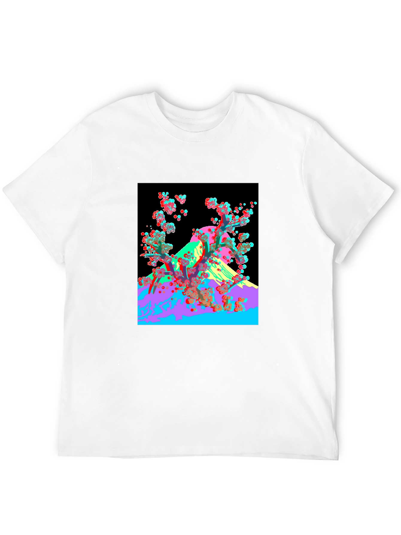 Abstract Mount Fuji Graphic Tee