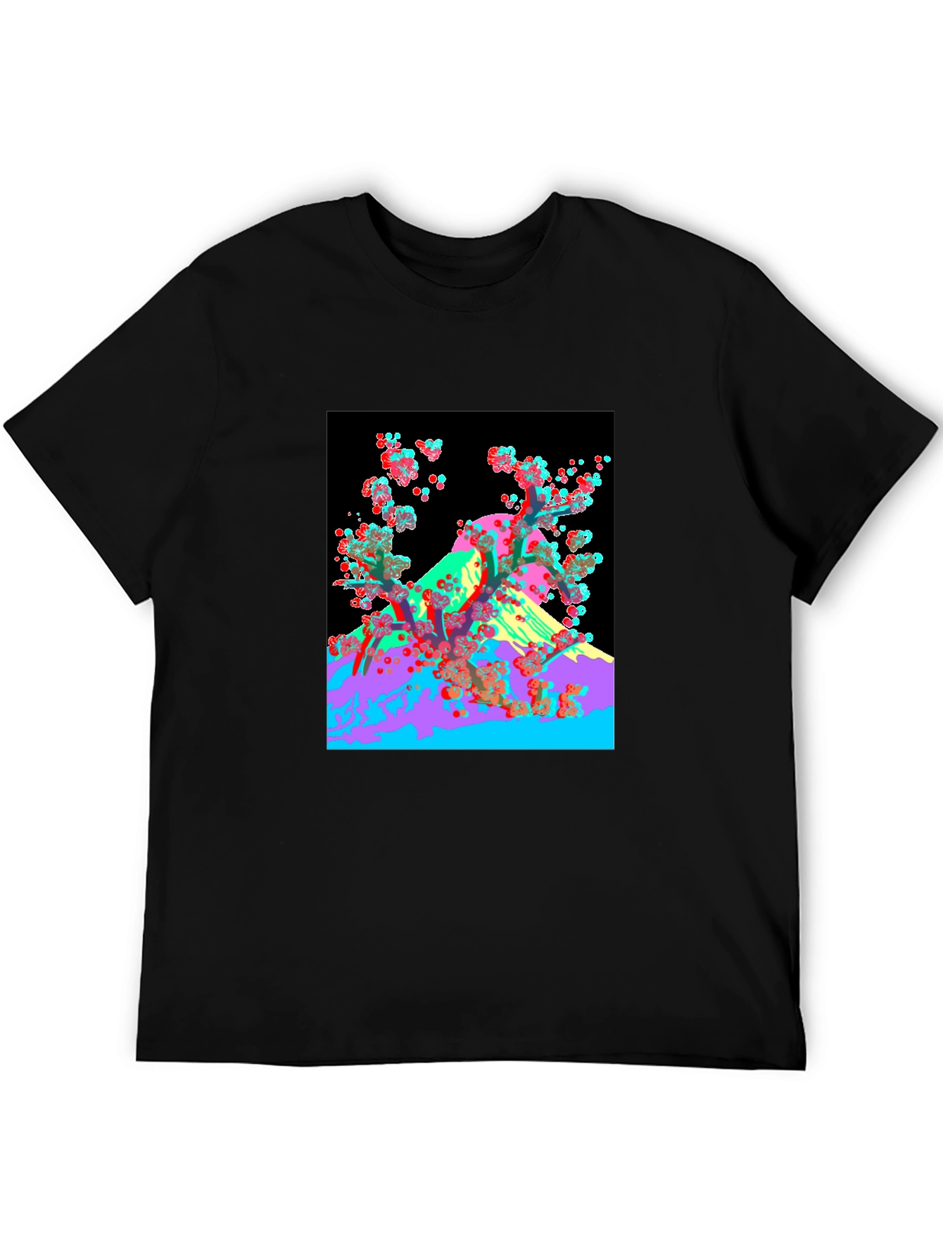 Abstract Mount Fuji Graphic Tee