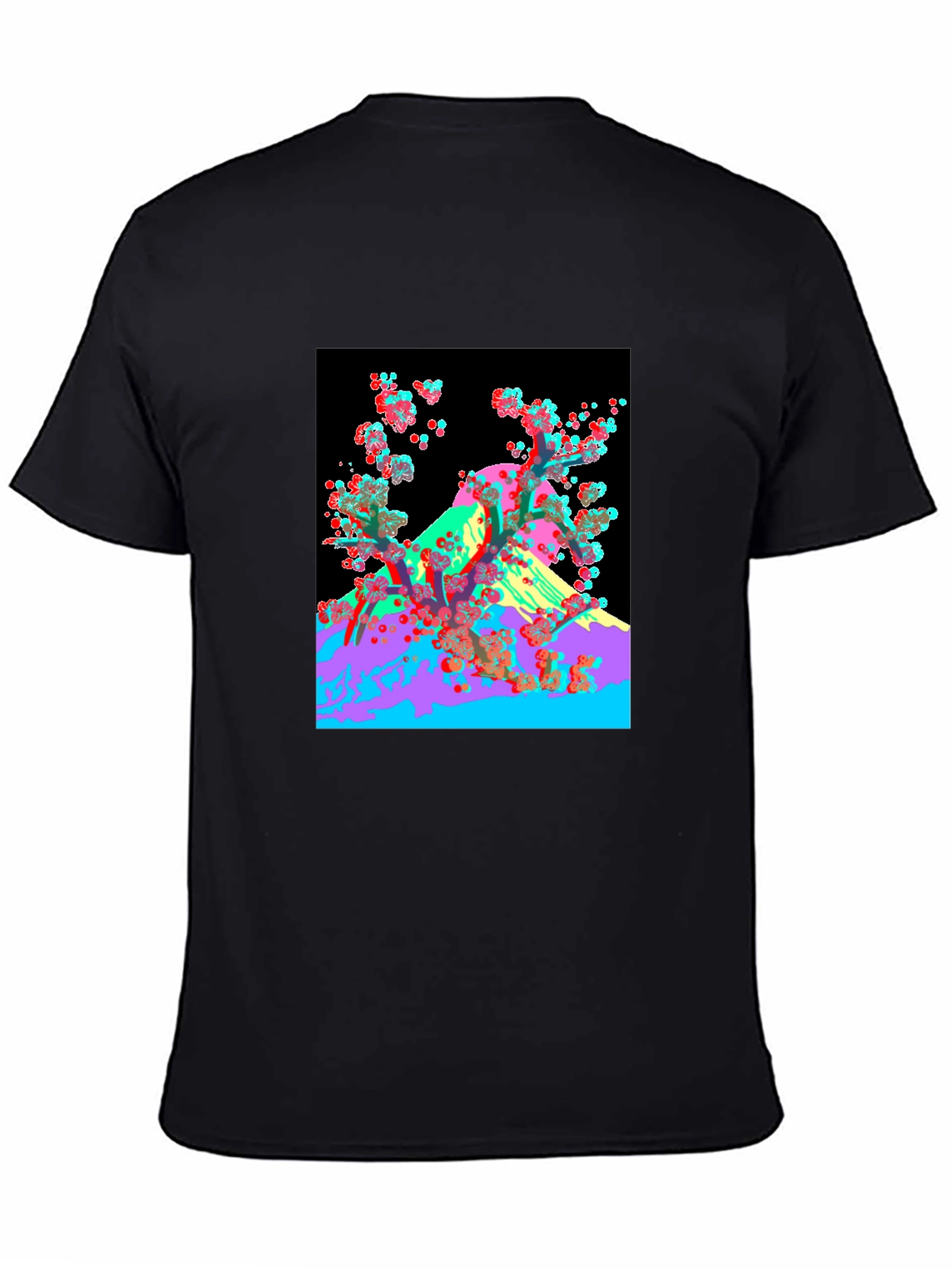 Abstract Mount Fuji Graphic Tee