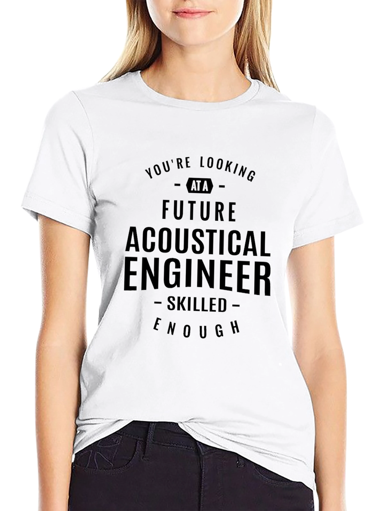 Future Acoustical Engineer Black T-Shirt