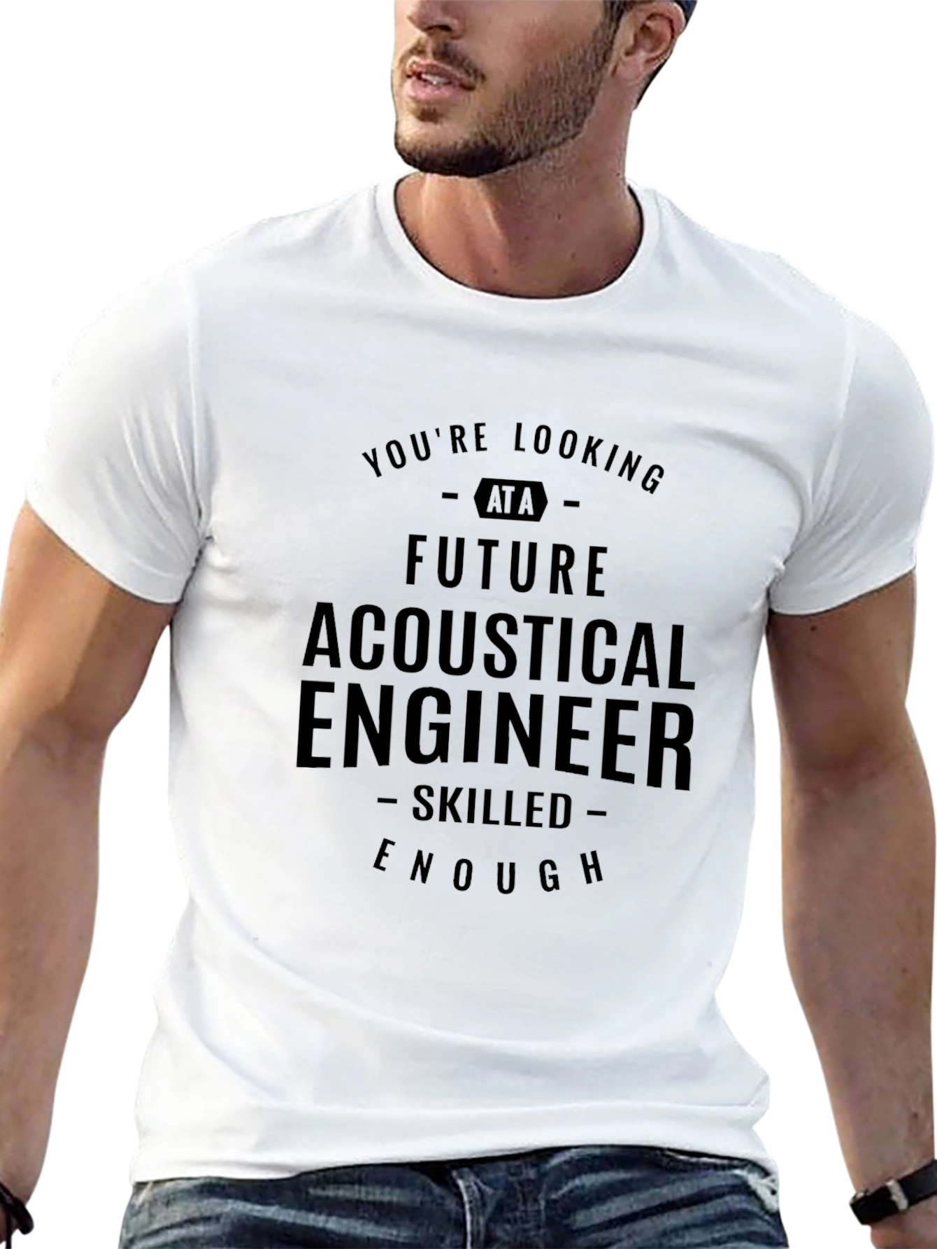 Future Acoustical Engineer Black T-Shirt