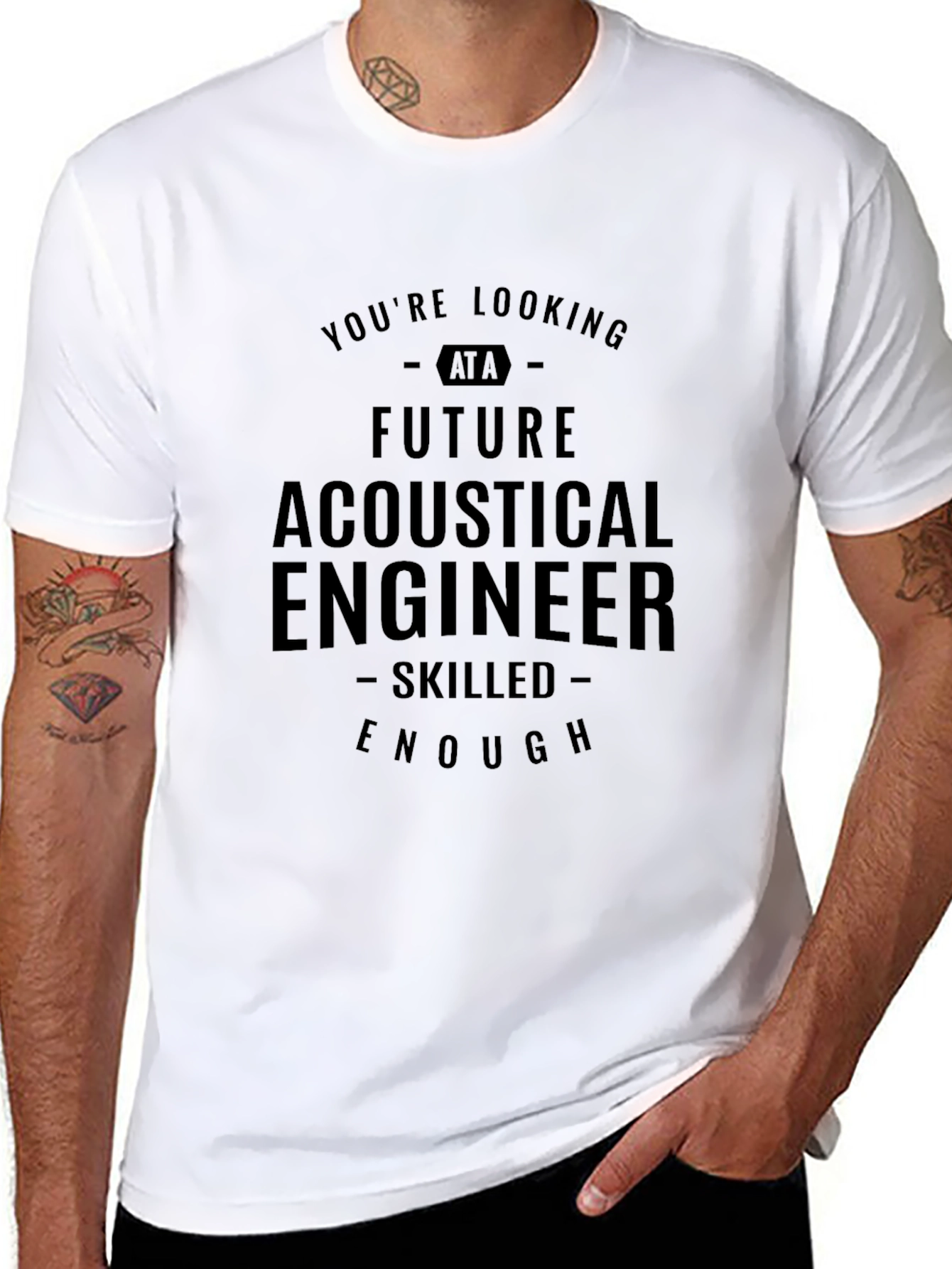Future Acoustical Engineer Black T-Shirt