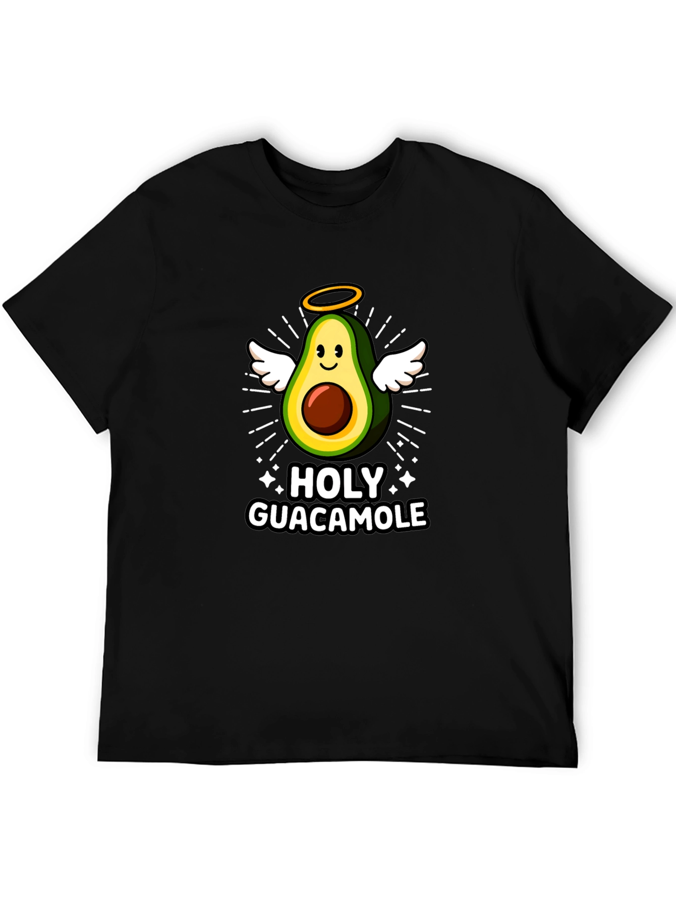 Holy Guacamole Graphic Tee - Avocado Angel T-Shirt