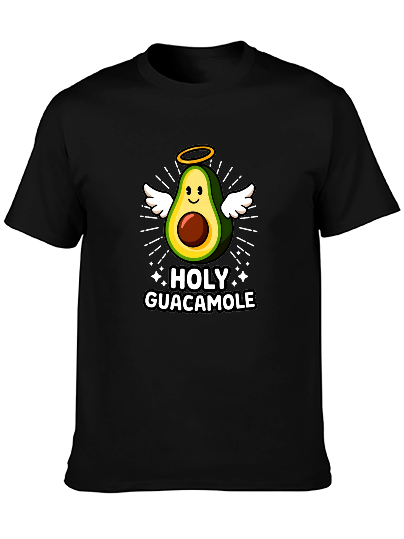 Holy Guacamole Graphic Tee - Avocado Angel T-Shirt