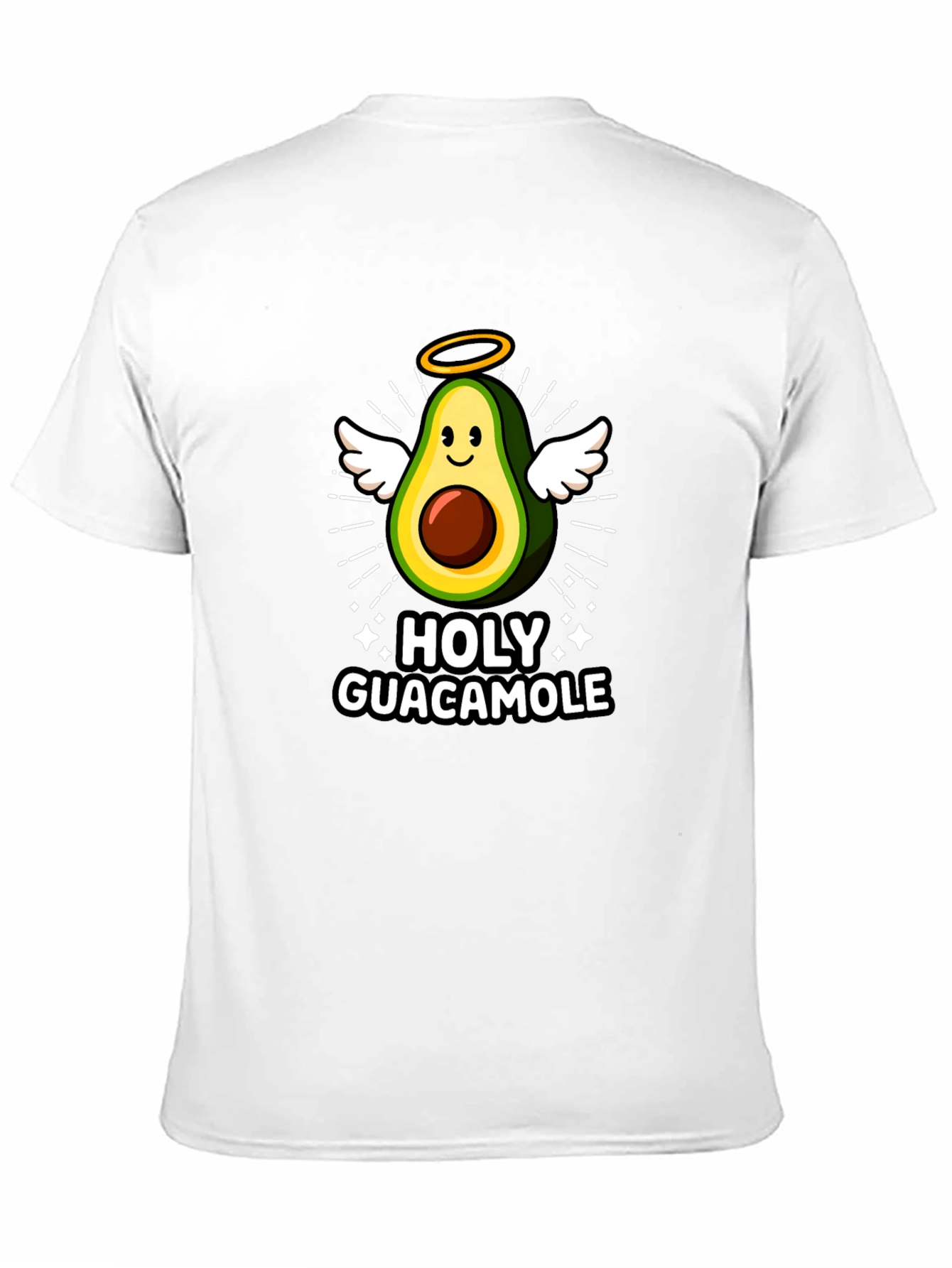 Holy Guacamole Graphic Tee - Avocado Angel T-Shirt