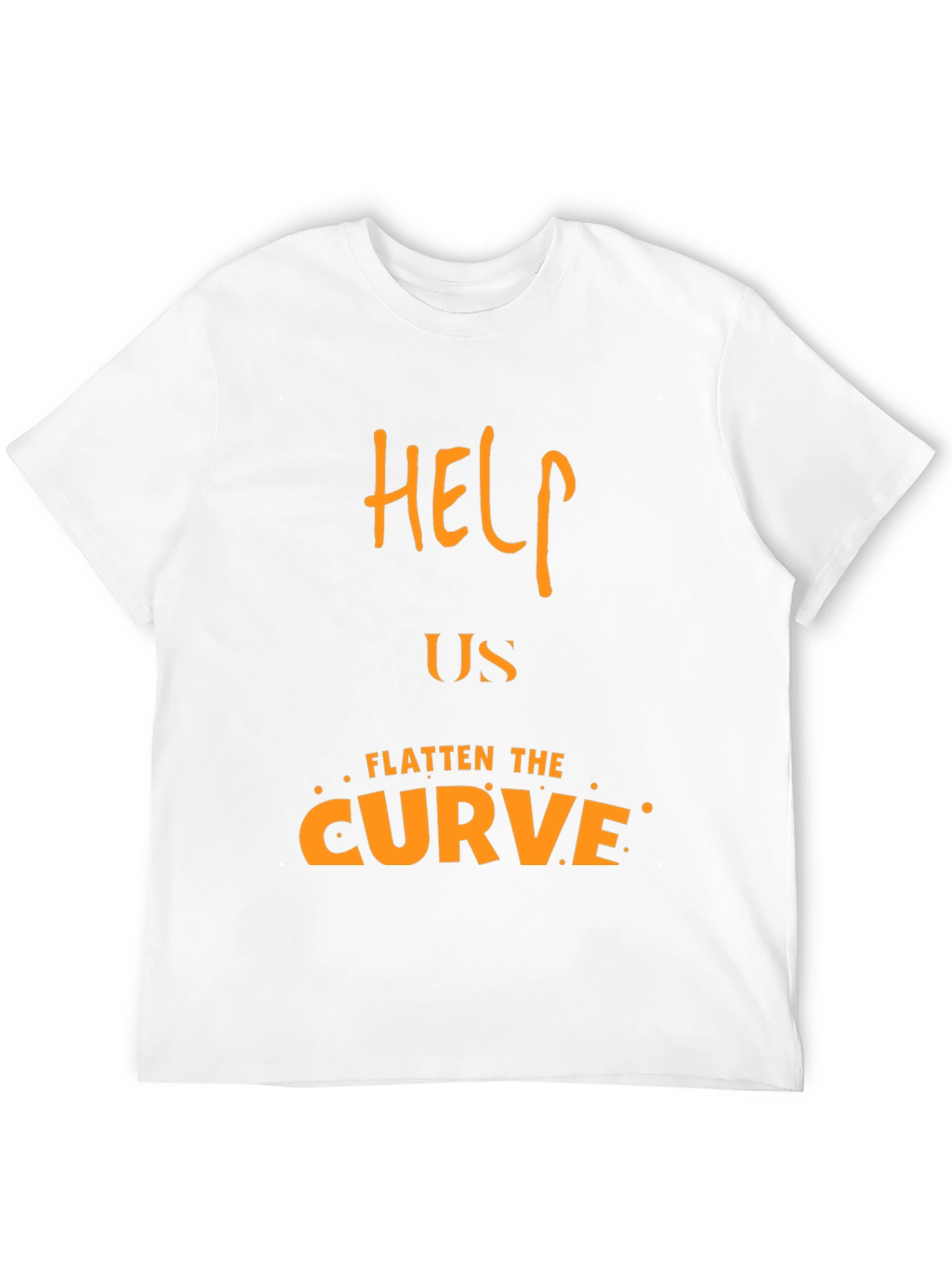 Help Us Flatten the Curve T-Shirt - Social Awareness