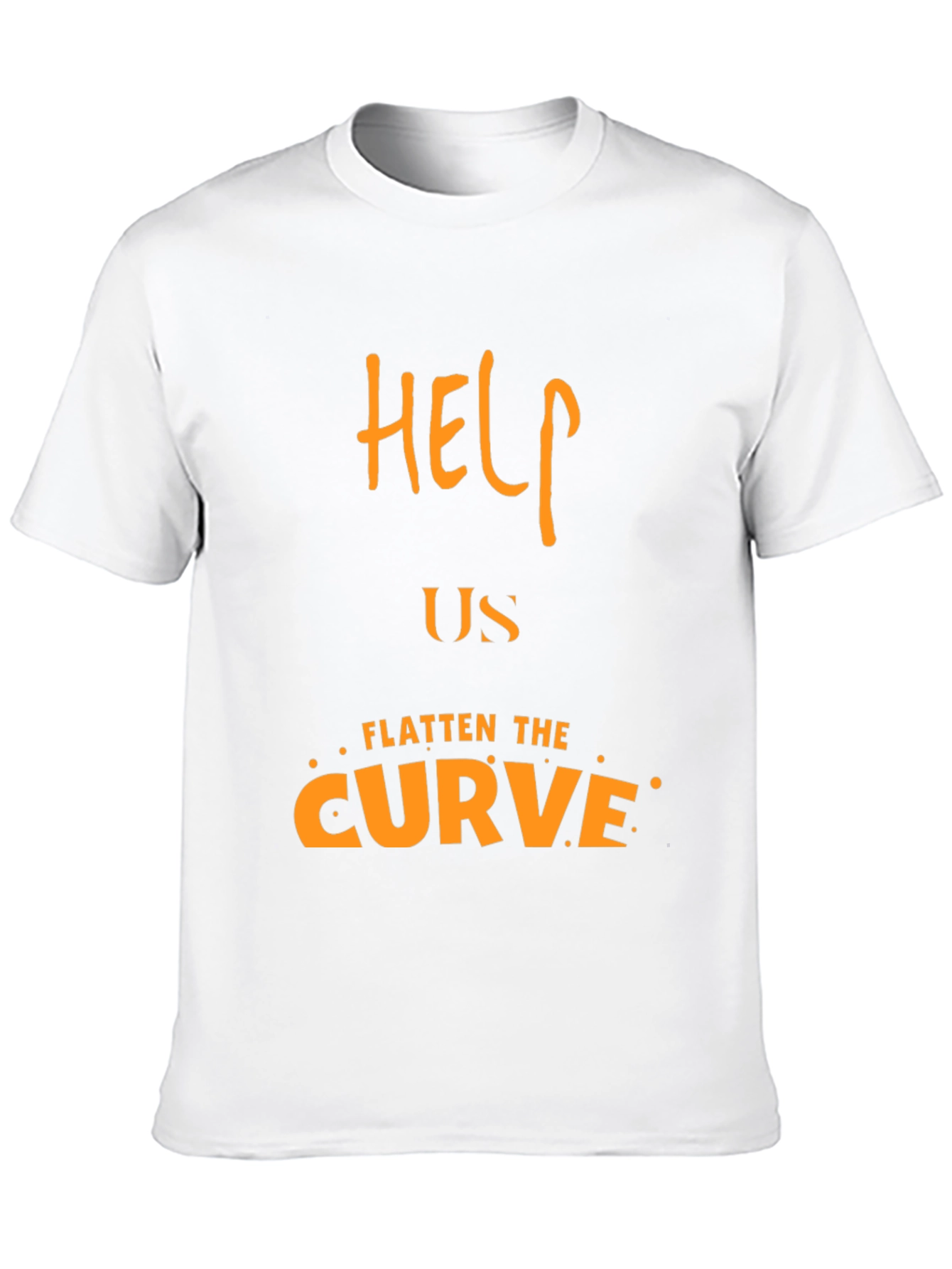 Help Us Flatten the Curve T-Shirt - Social Awareness