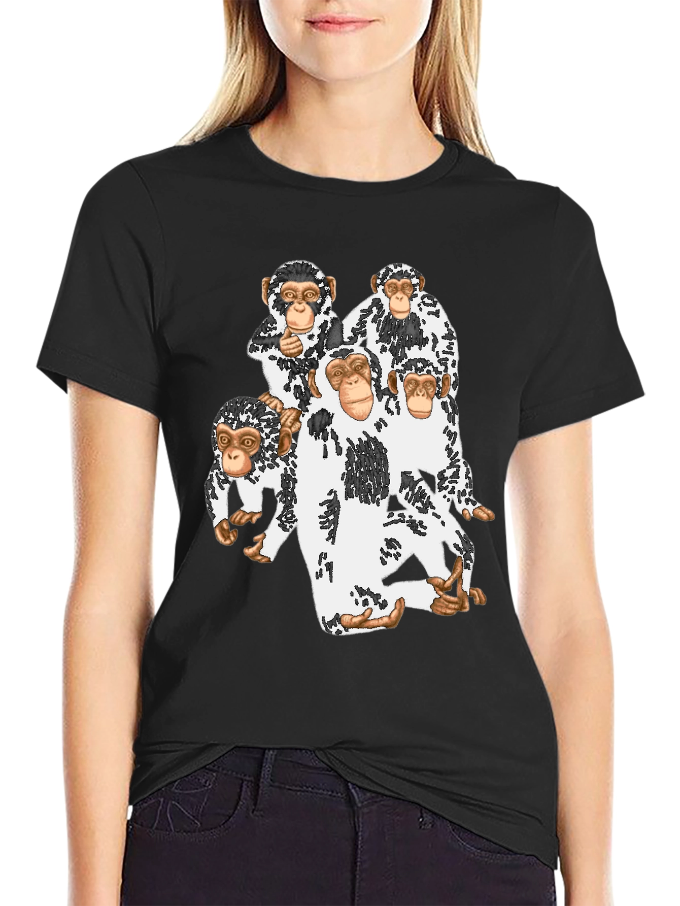 Monkey Business T-Shirt | Black Tee