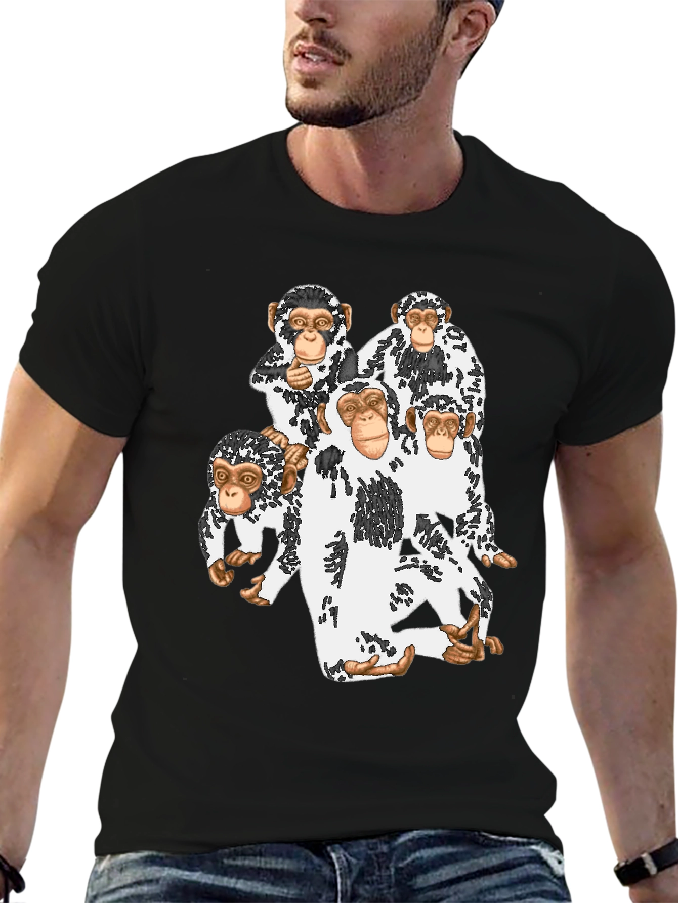 Monkey Business T-Shirt | Black Tee