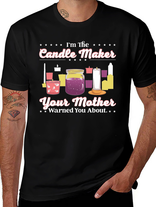 Candle Maker T-Shirt - Novelty Graphic Tee