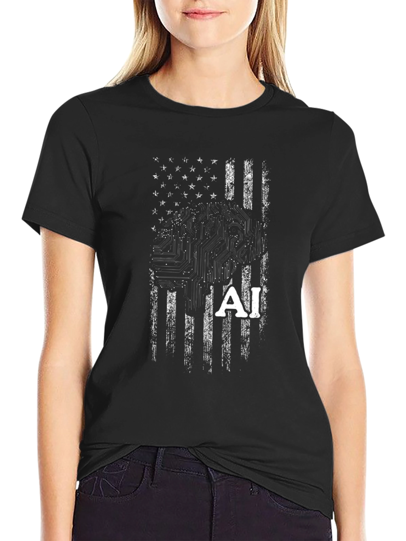 AI Flag Graphic T-Shirt