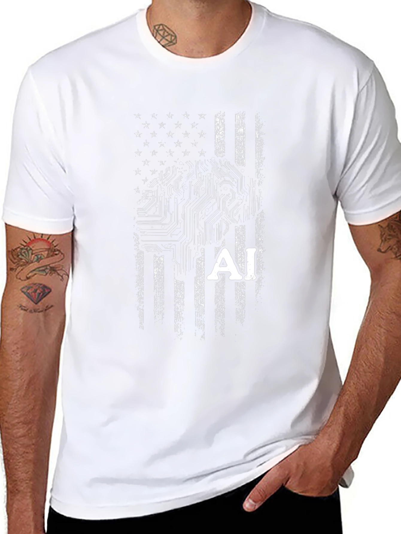 AI Flag Graphic T-Shirt