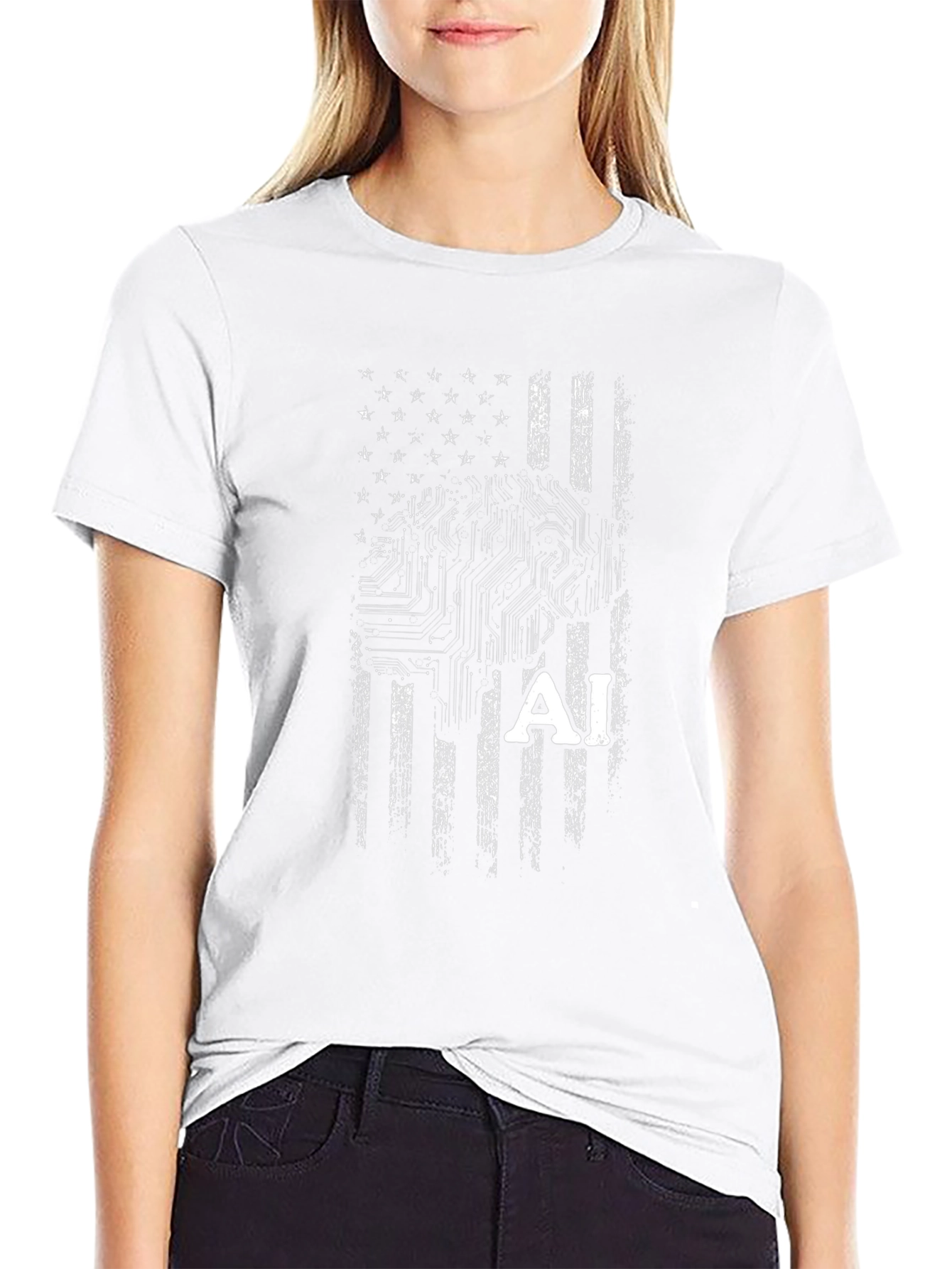 AI Flag Graphic T-Shirt