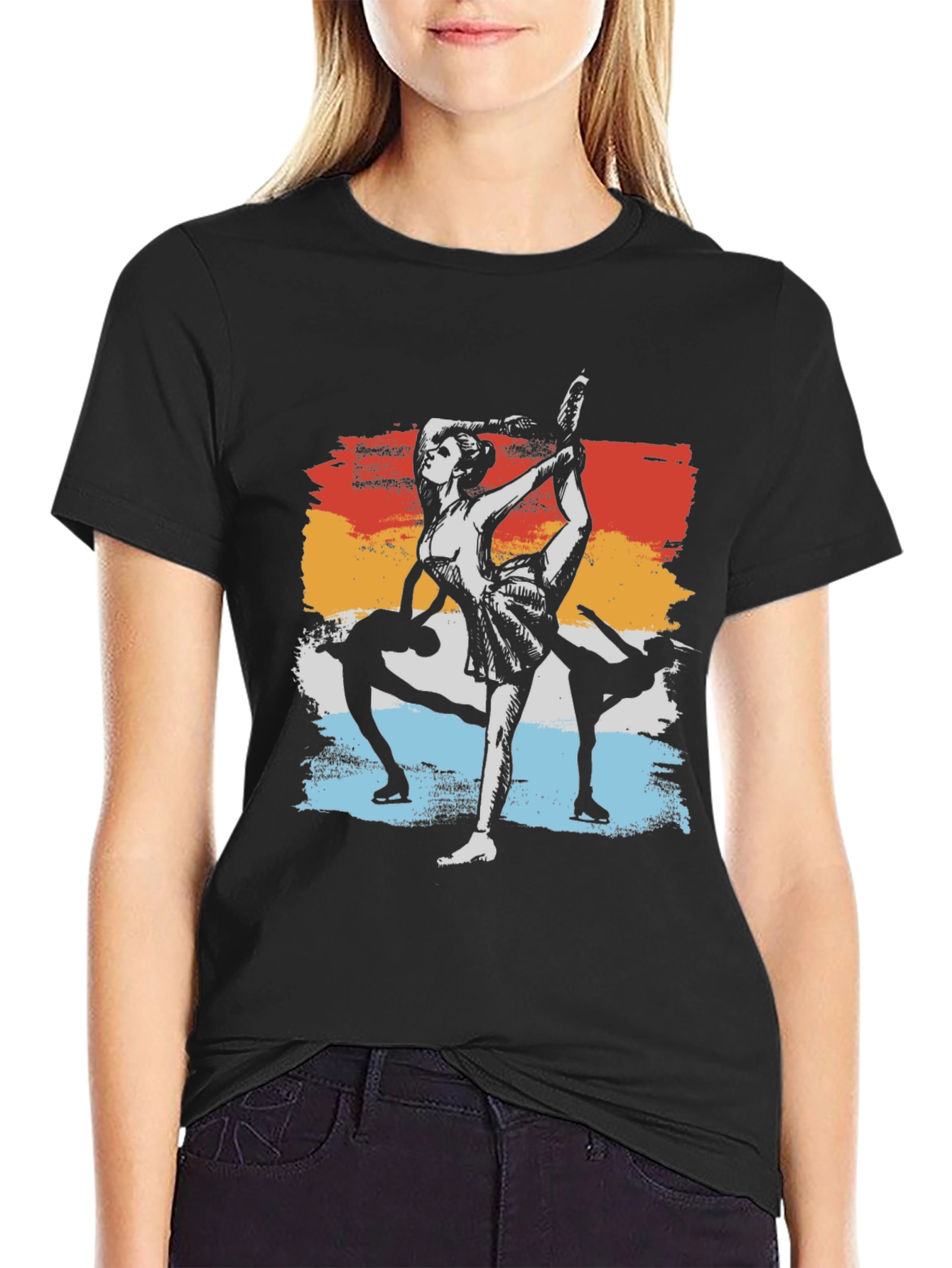 Ballet Dancer Graphic T-Shirt - Retro Style