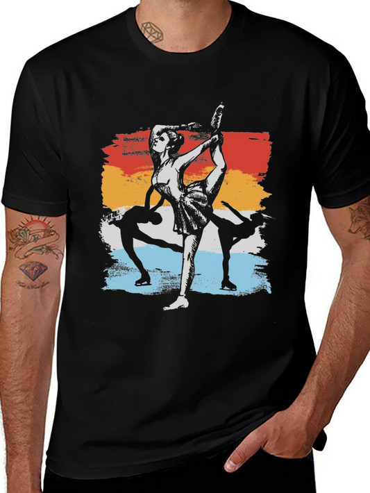 Ballet Dancer Graphic T-Shirt - Retro Style