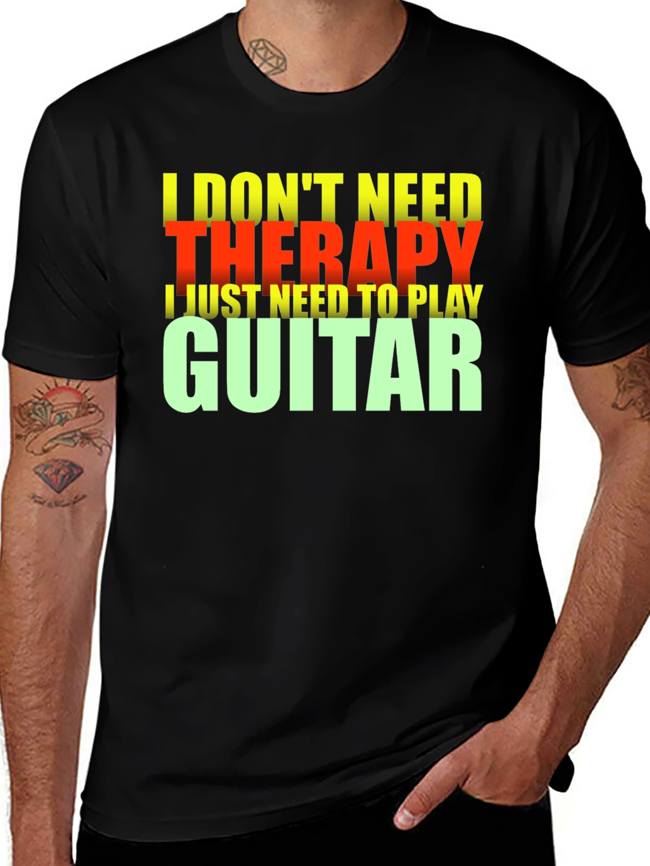 Guitar Therapy T-Shirt - Music Lover Tee