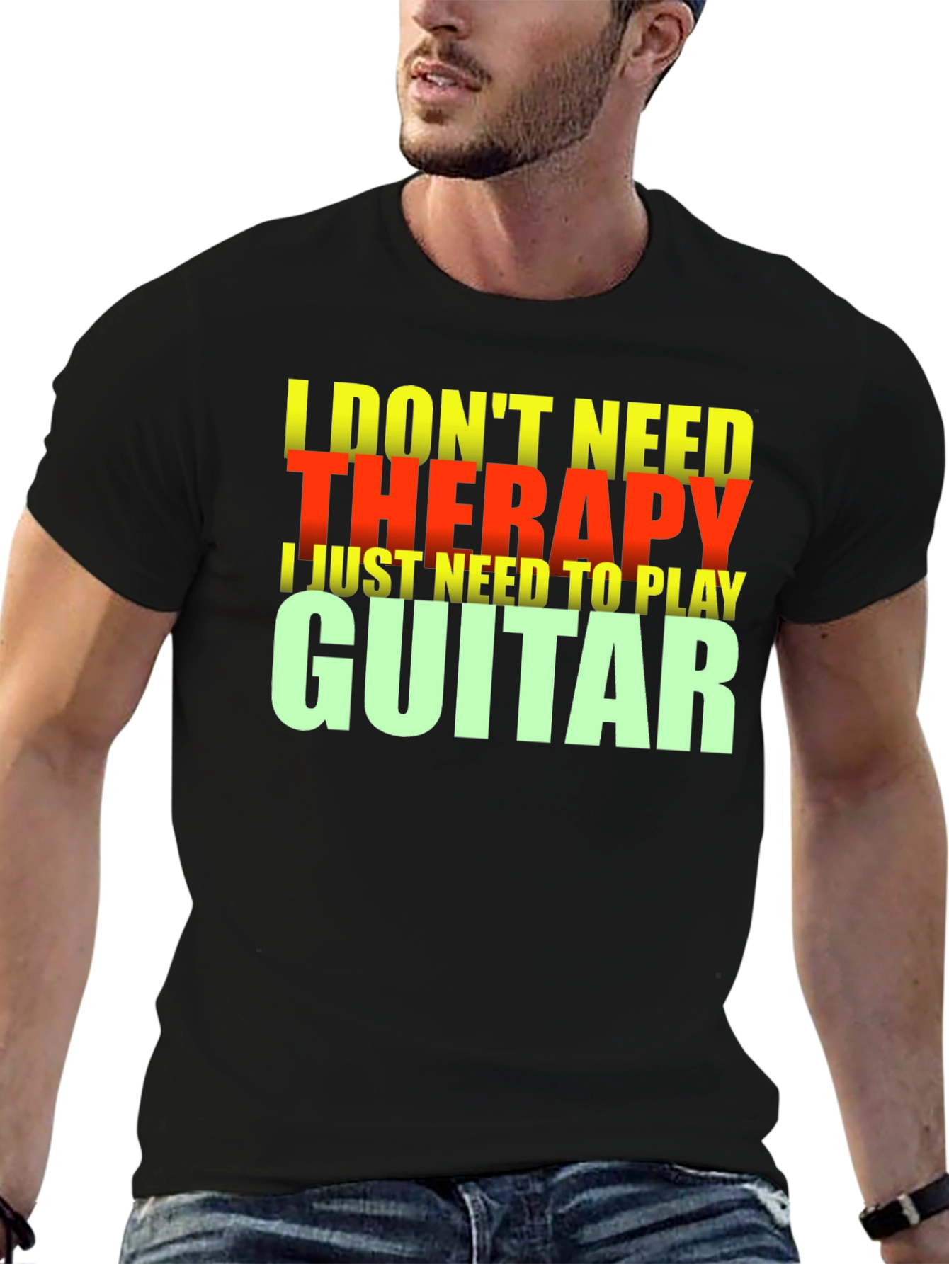 Guitar Therapy T-Shirt - Music Lover Tee