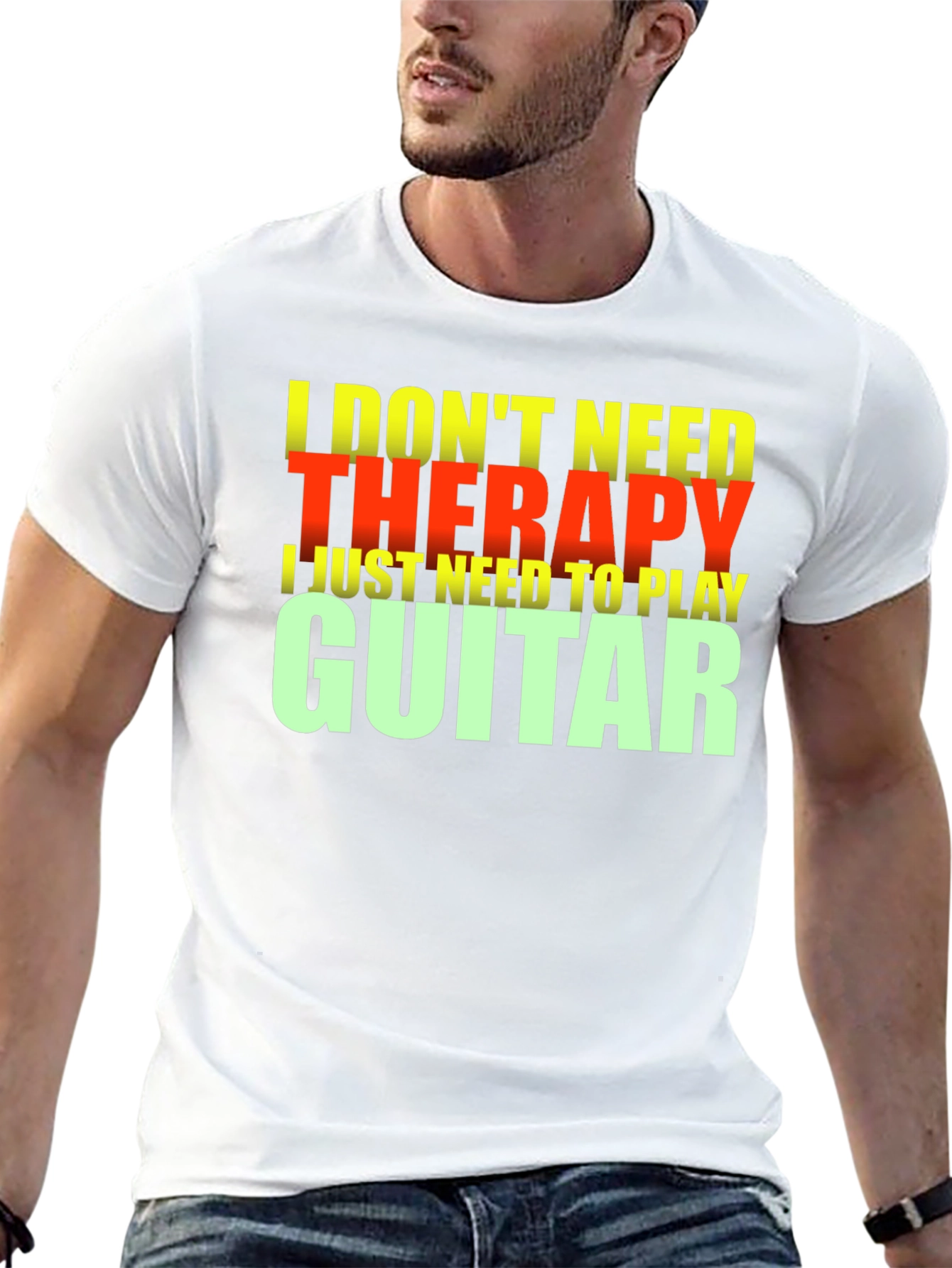 Guitar Therapy T-Shirt - Music Lover Tee