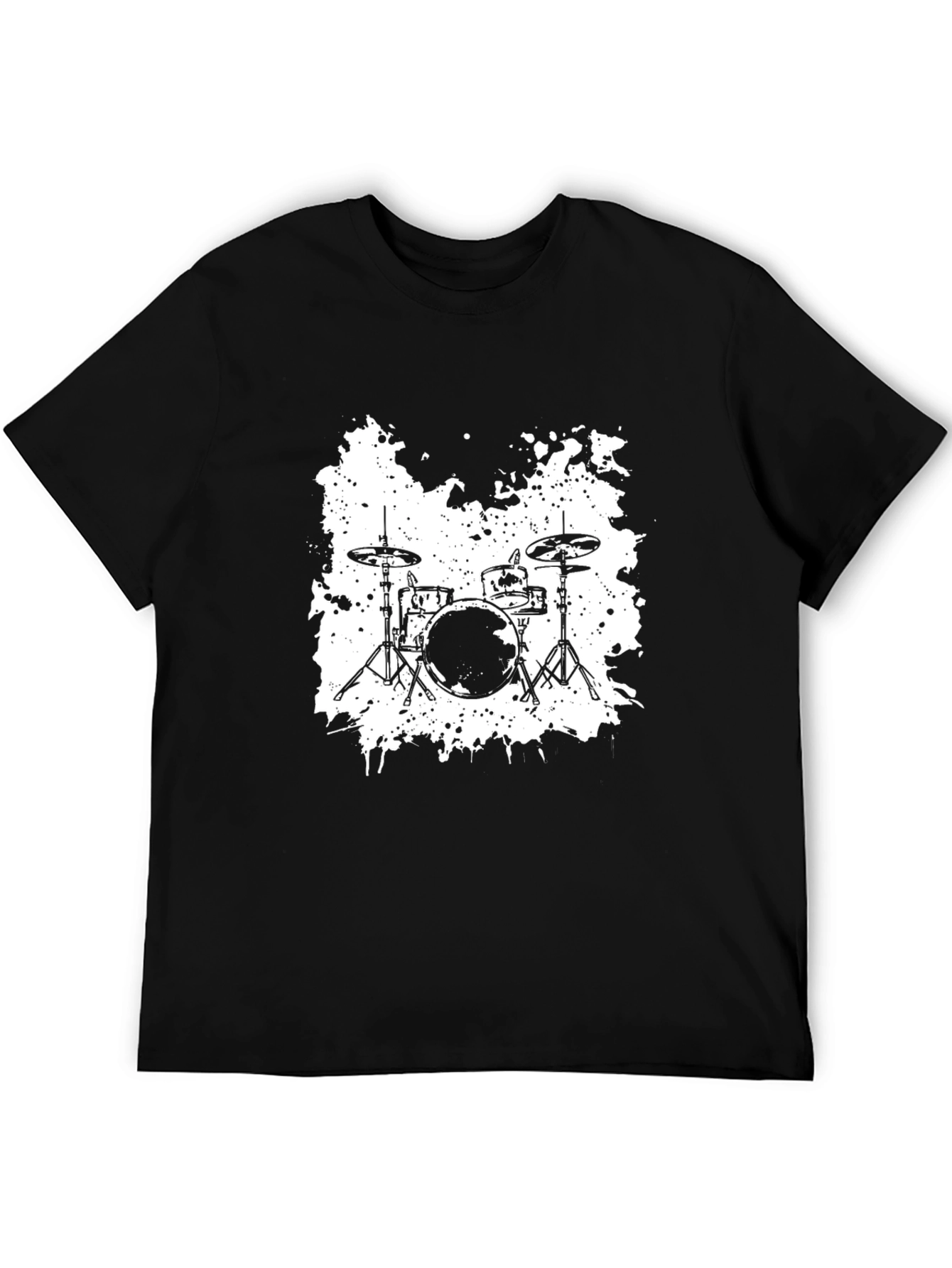 Drum Kit Graphic Black T-Shirt
