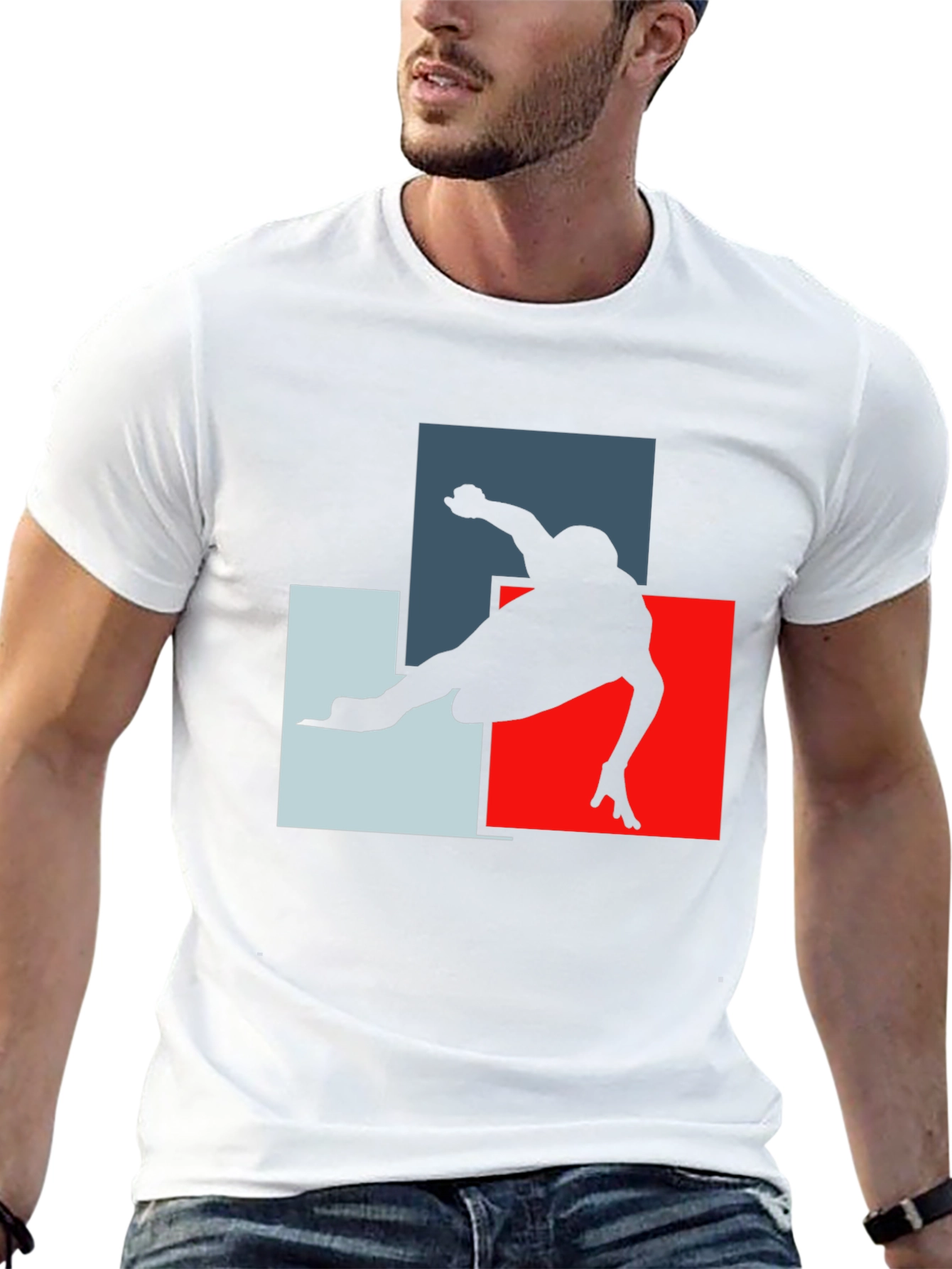 Geometric Skater Graphic T-Shirt
