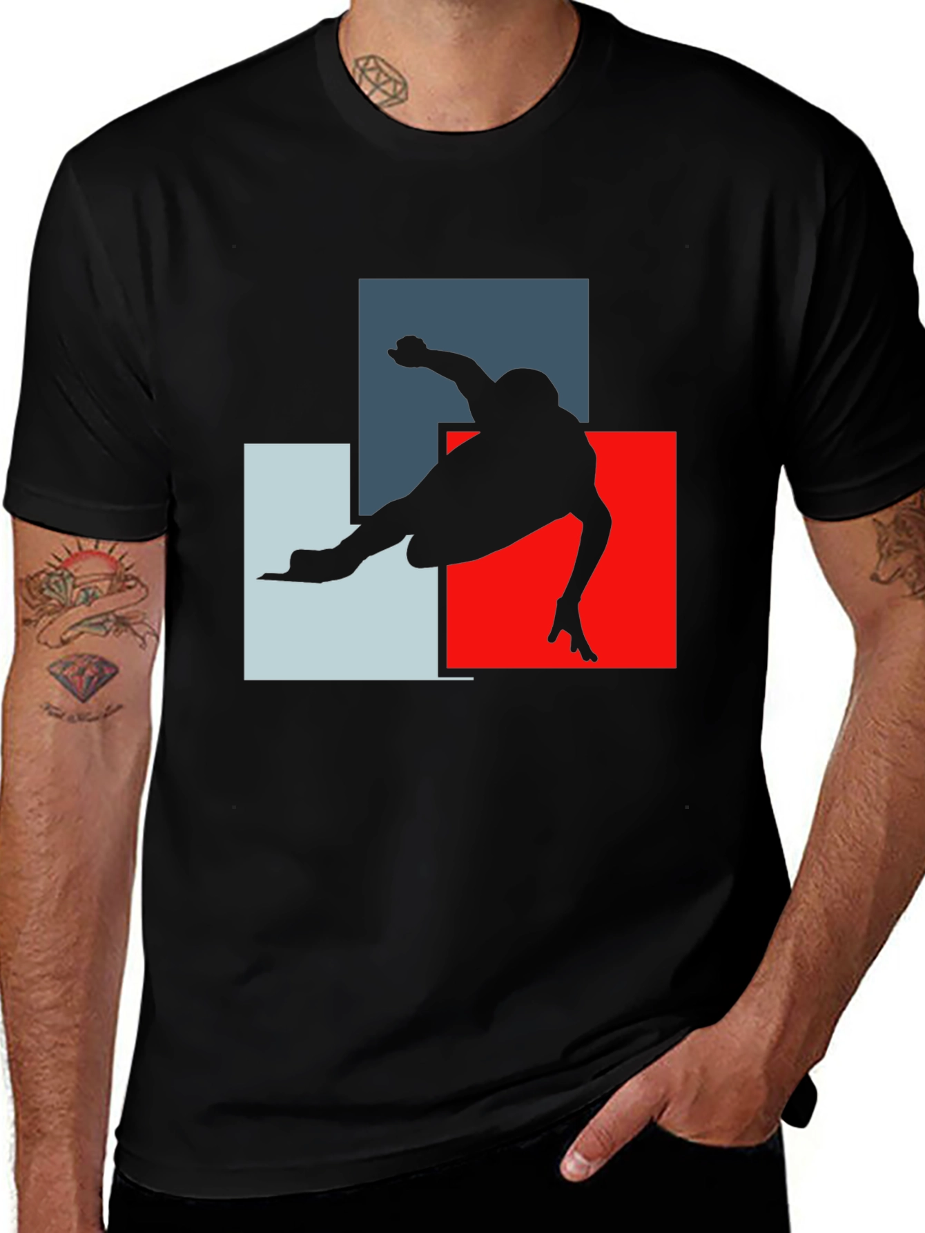 Geometric Skater Graphic T-Shirt