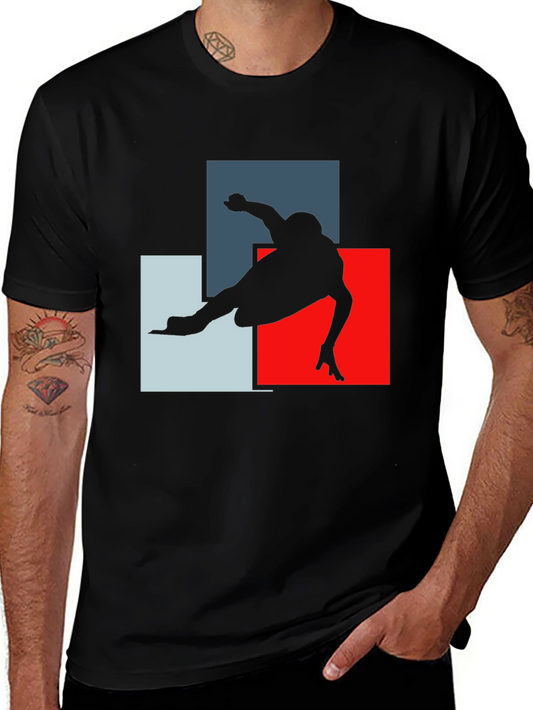 Geometric Skater Graphic T-Shirt