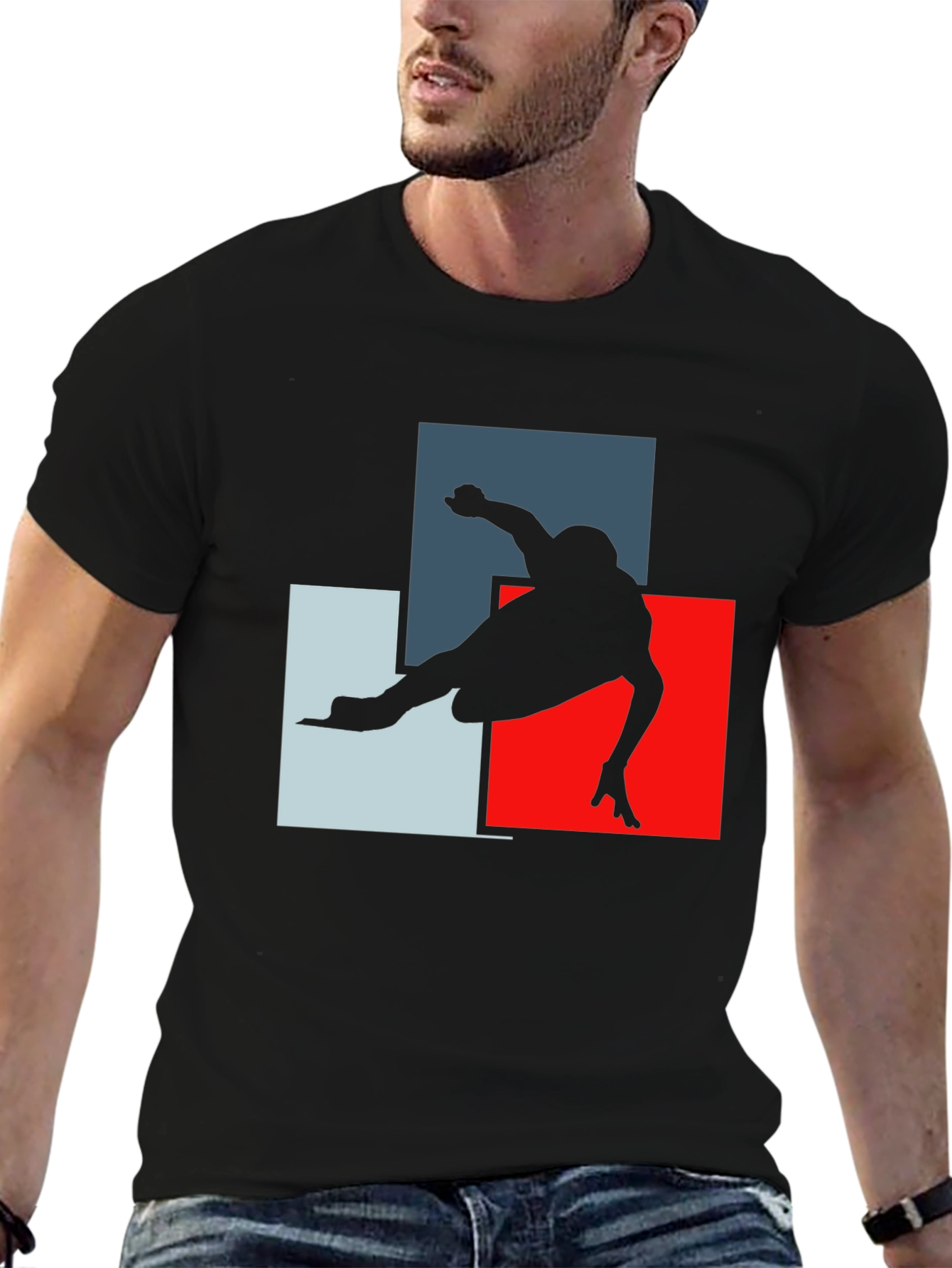 Geometric Skater Graphic T-Shirt