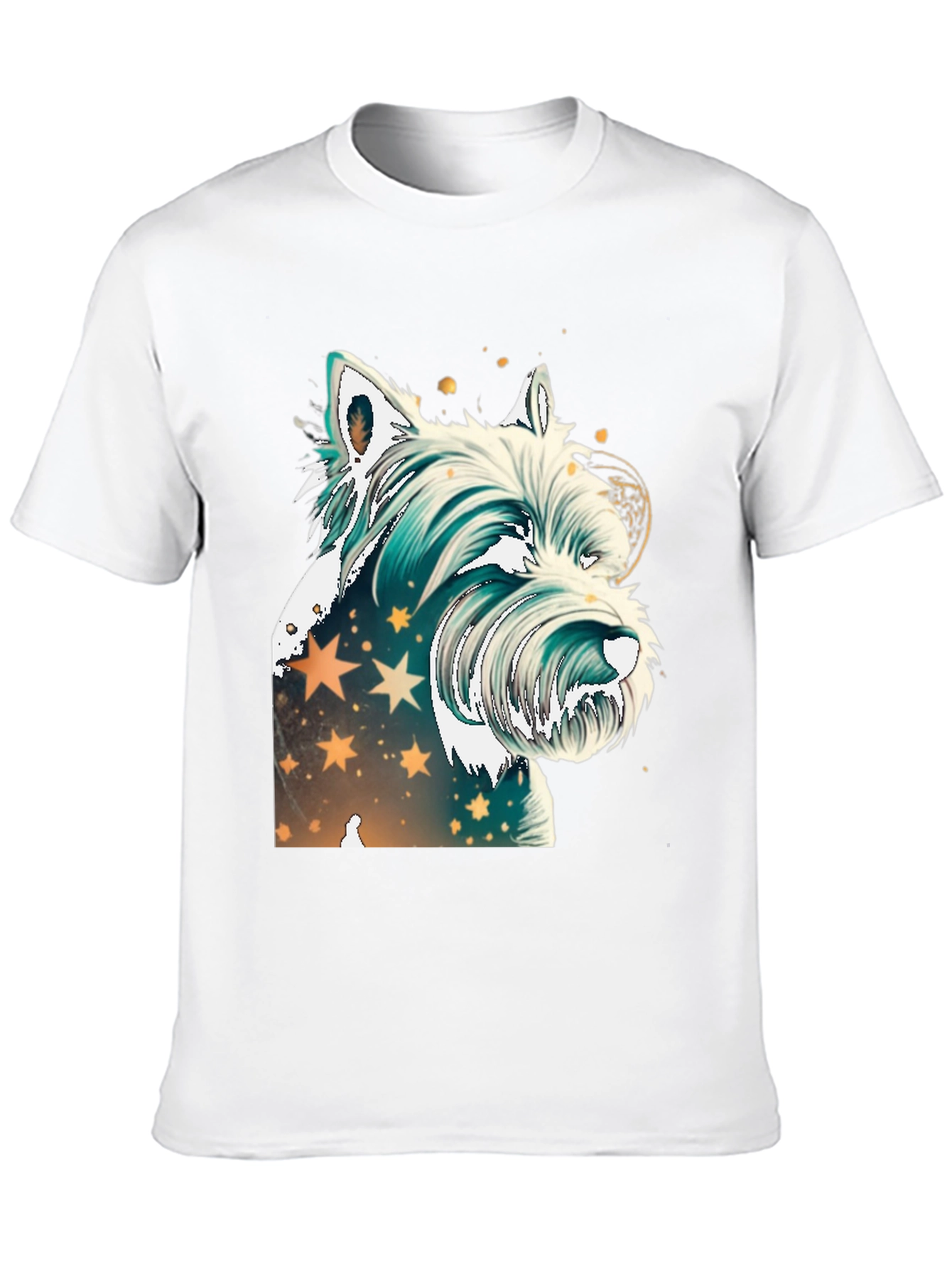 Westie Dog Graphic Tee - Starry Design