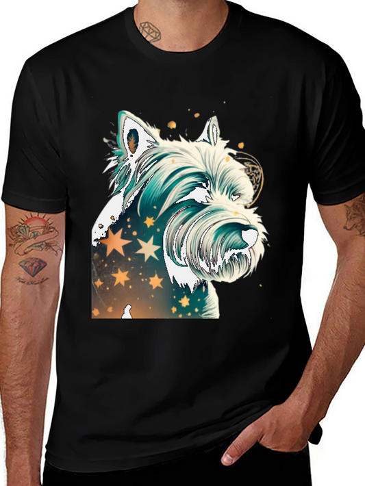 Westie Dog Graphic Tee - Starry Design