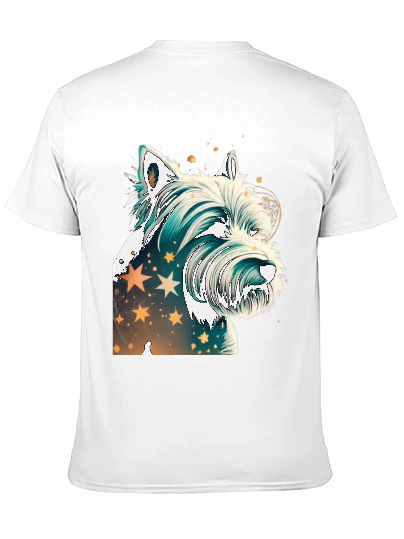 Westie Dog Graphic Tee - Starry Design