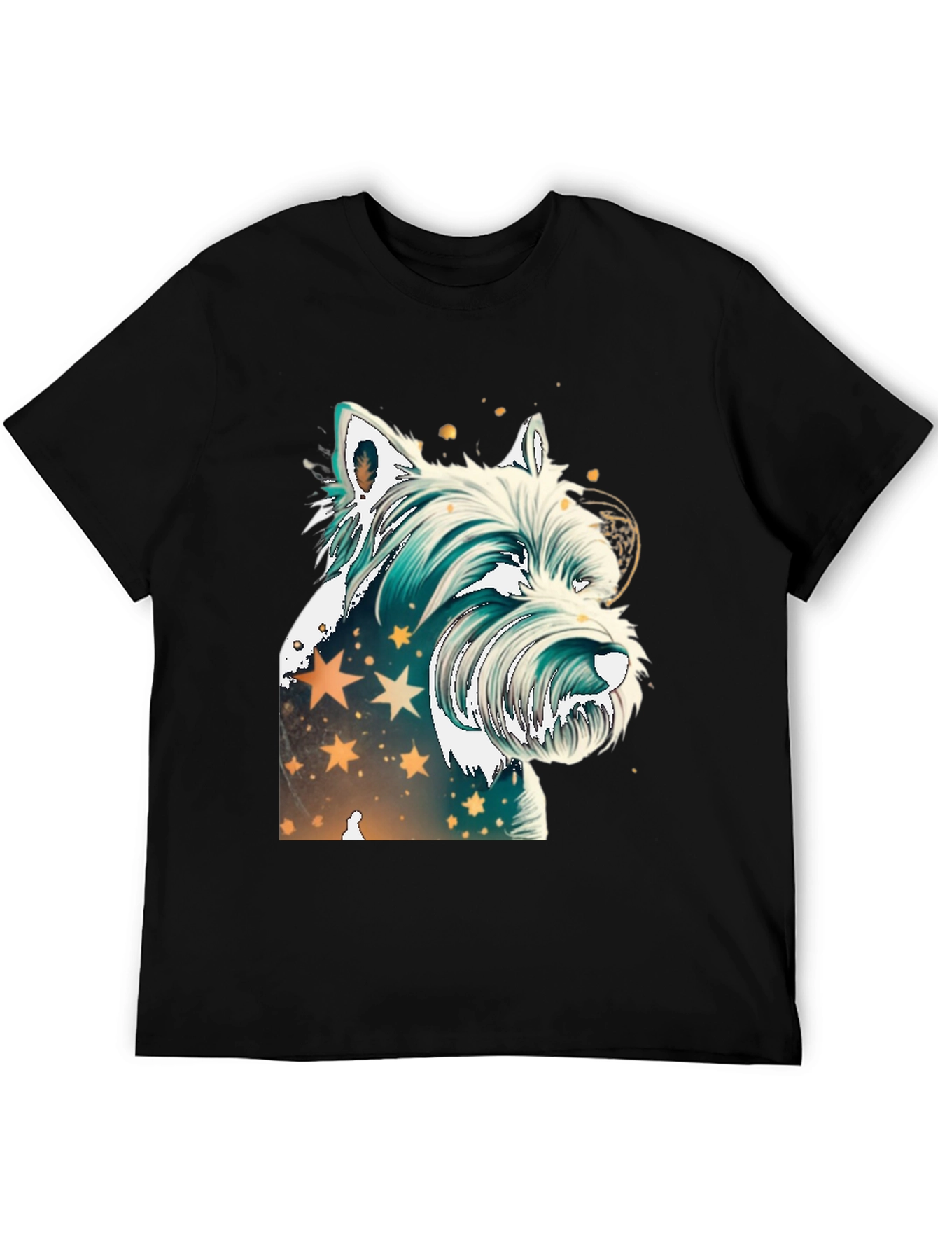 Westie Dog Graphic Tee - Starry Design