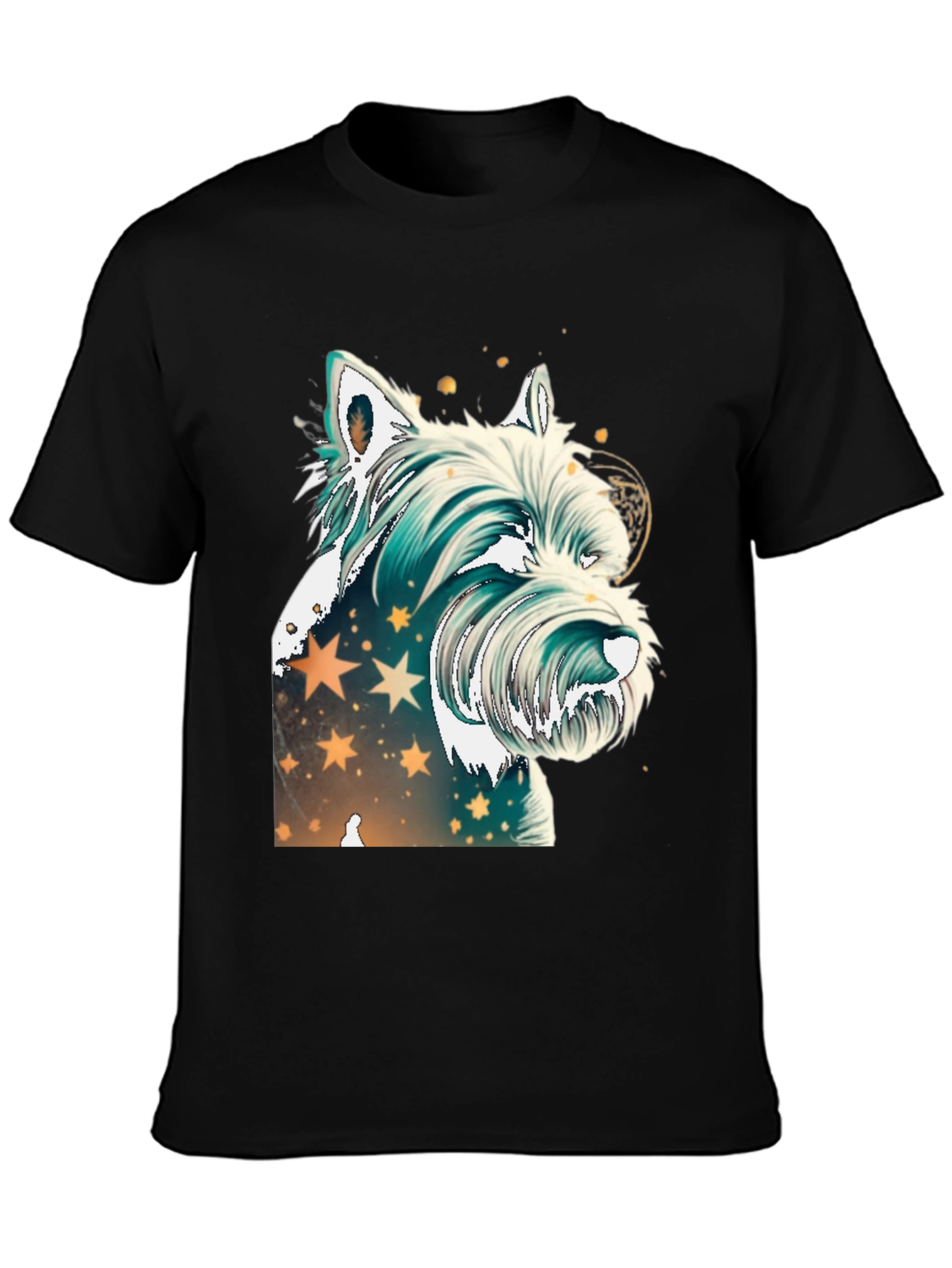 Westie Dog Graphic Tee - Starry Design