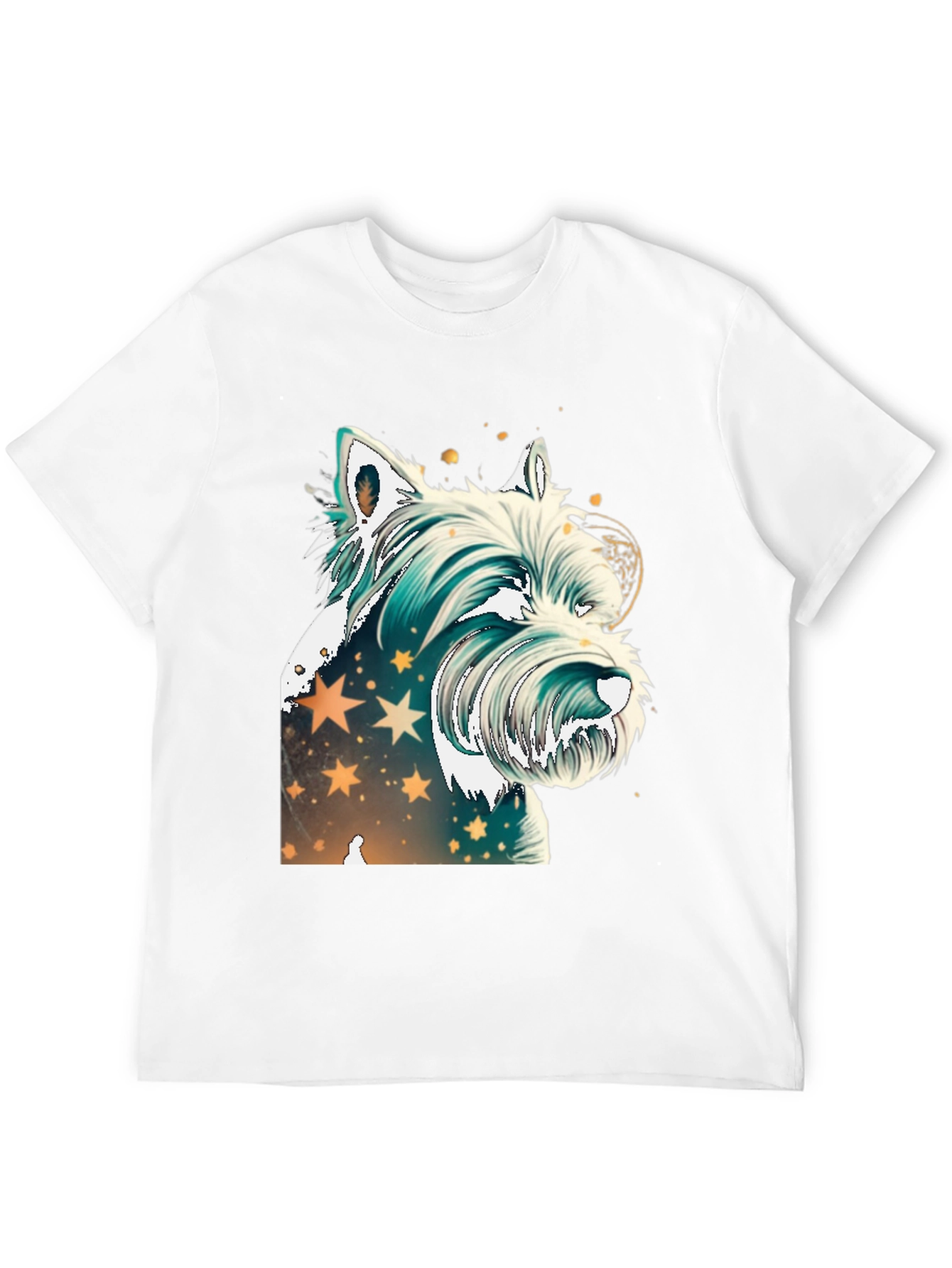 Westie Dog Graphic Tee - Starry Design