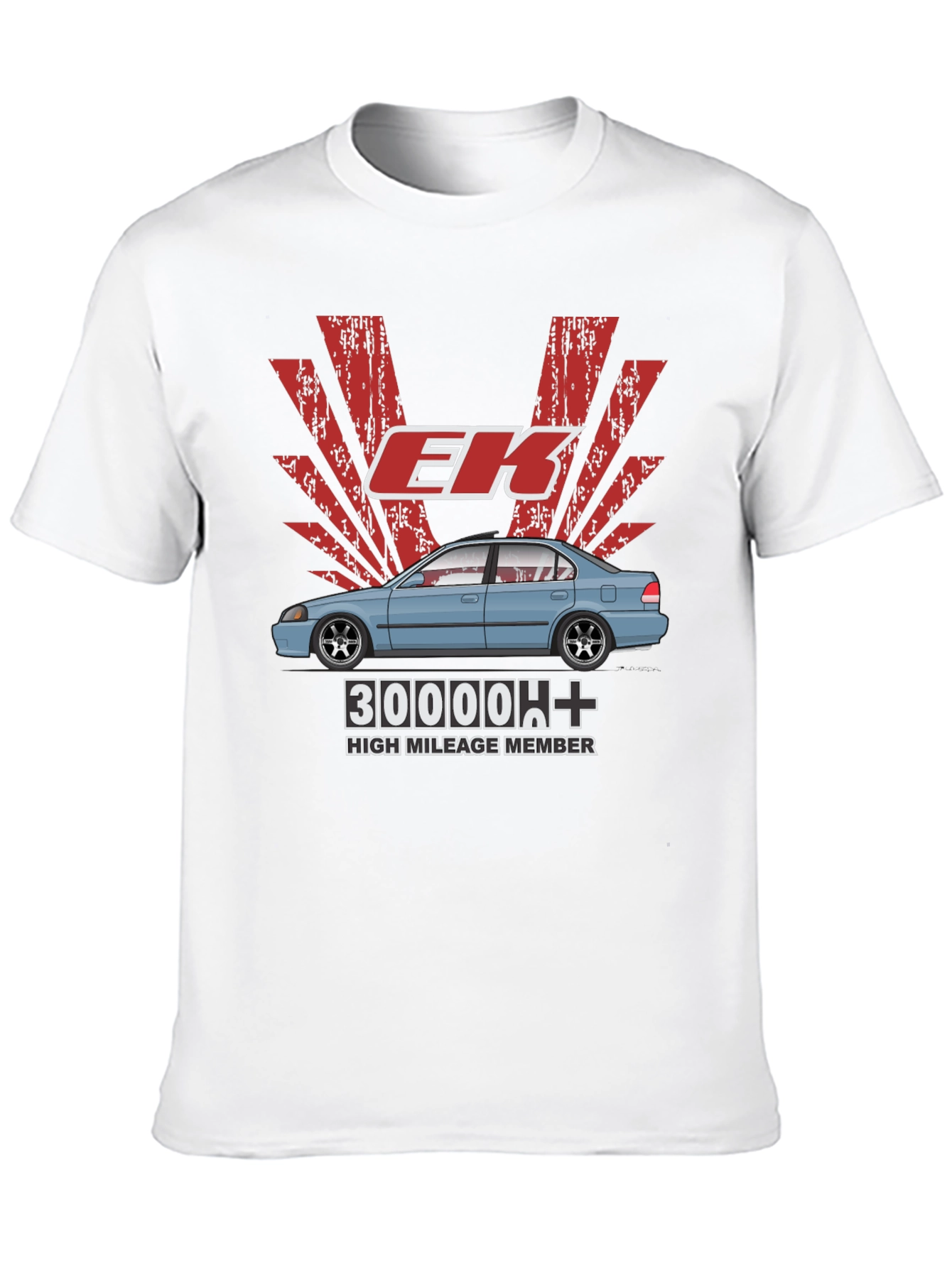 EK Car Graphic T-Shirt - High Mileage Member