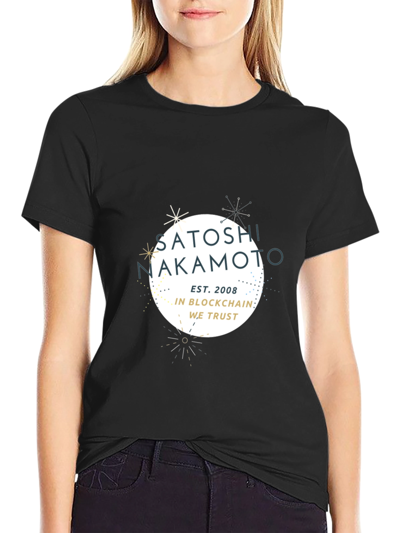 Satoshi Nakamoto Black T-Shirt