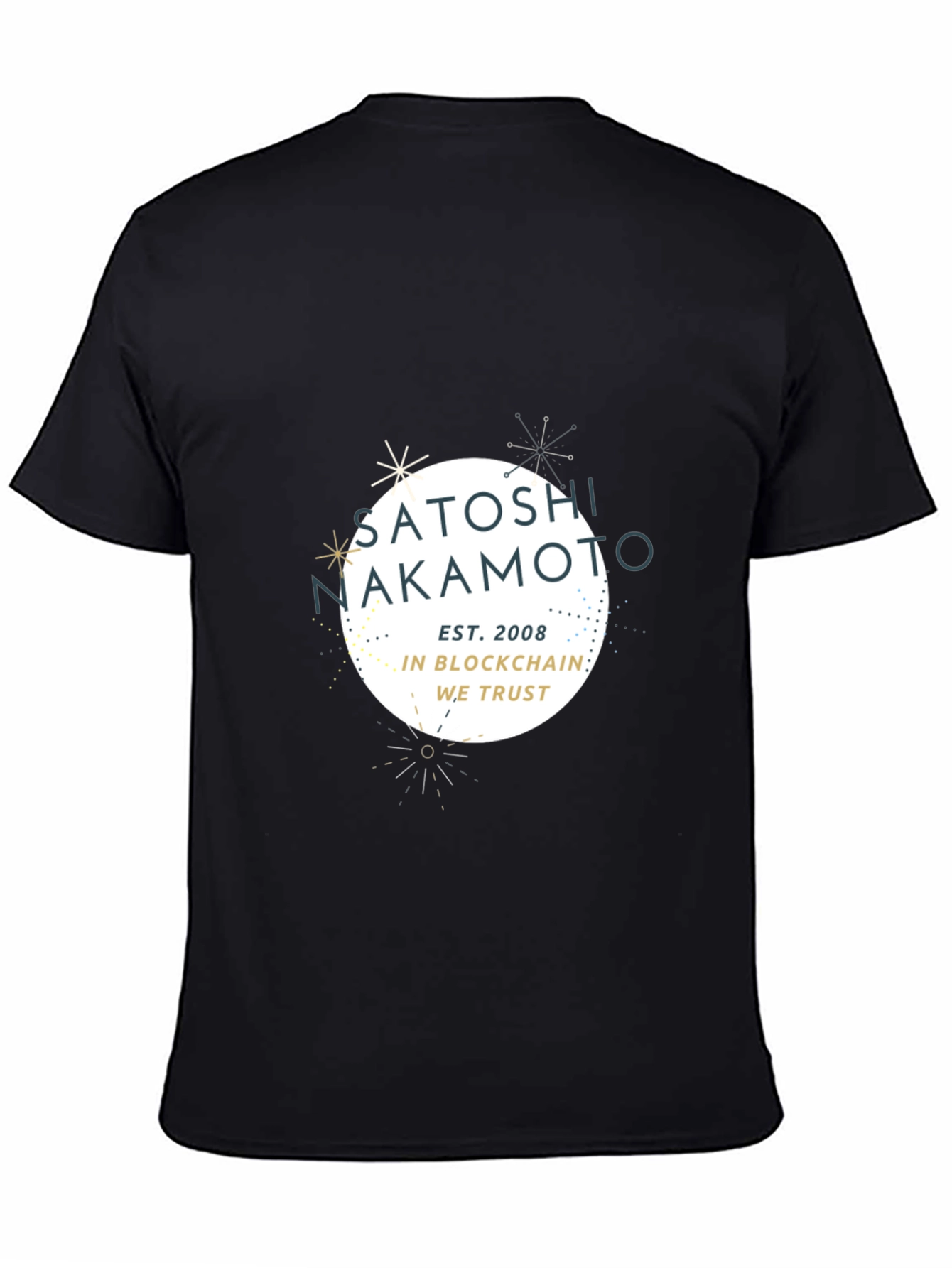 Satoshi Nakamoto Black T-Shirt