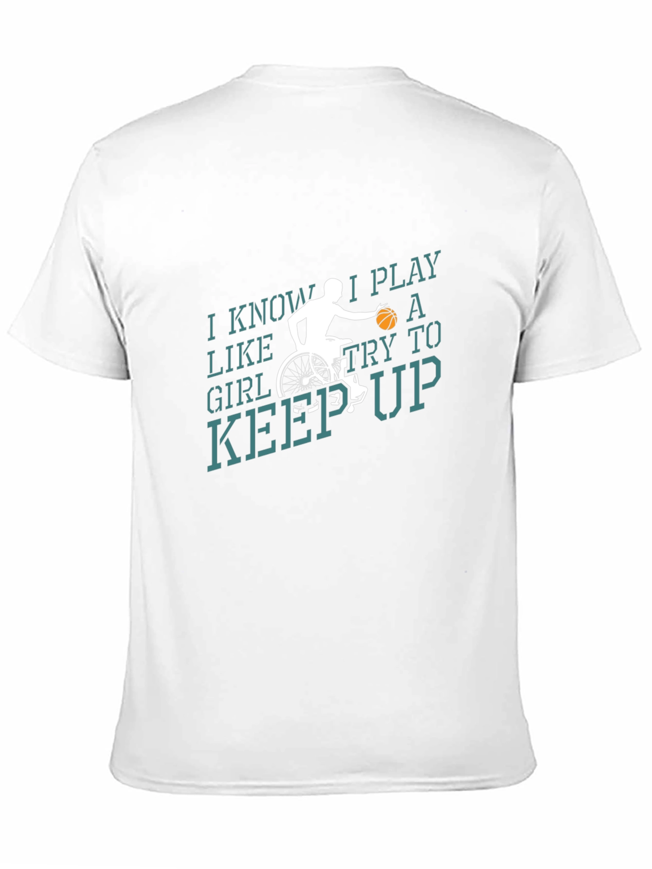 I Play Like A Girl Basketball Wheelchair T-Shirt