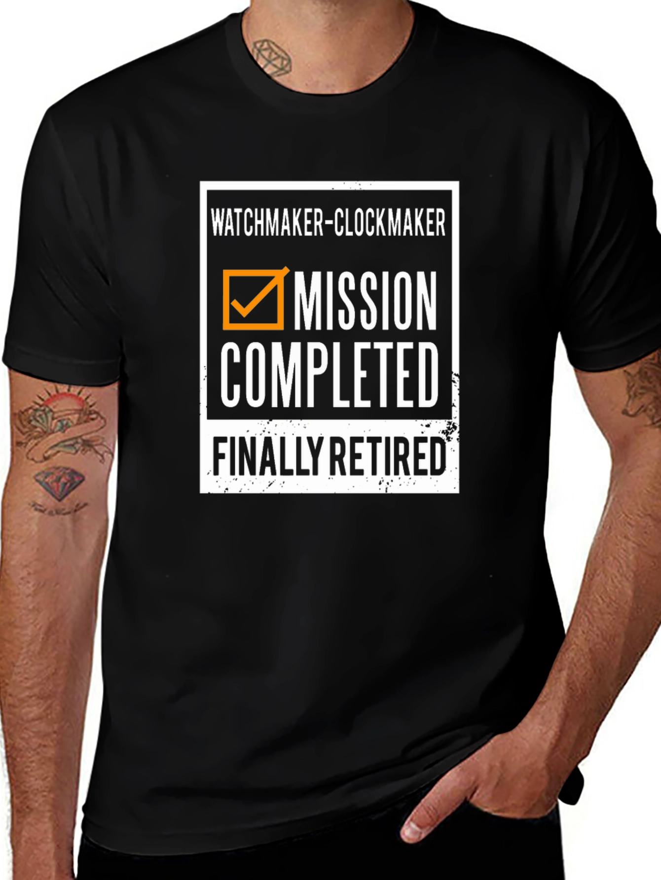 Watchmaker Clockmaker Retirement Mission Completed T-Shirt