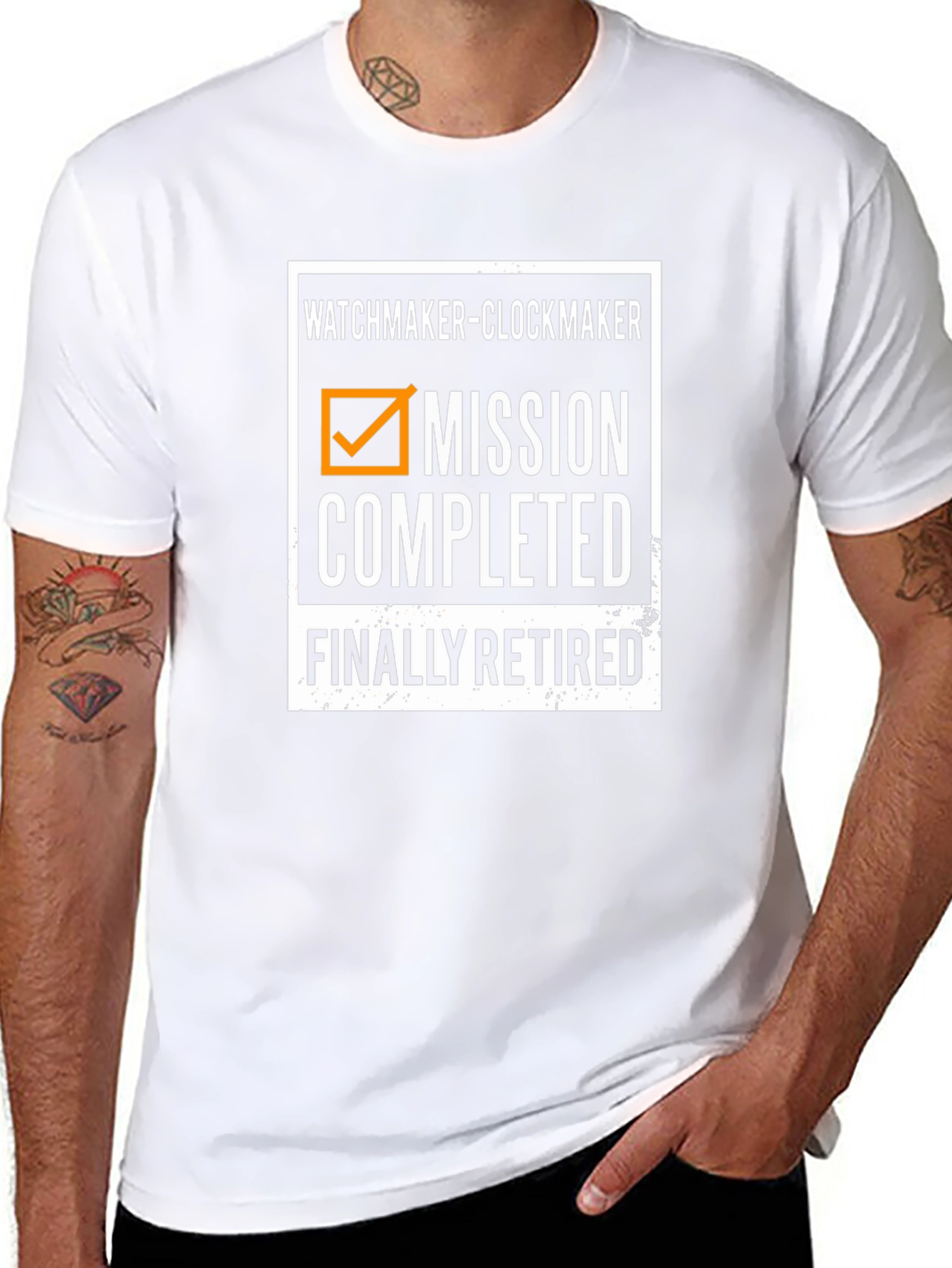 Watchmaker Clockmaker Retirement Mission Completed T-Shirt