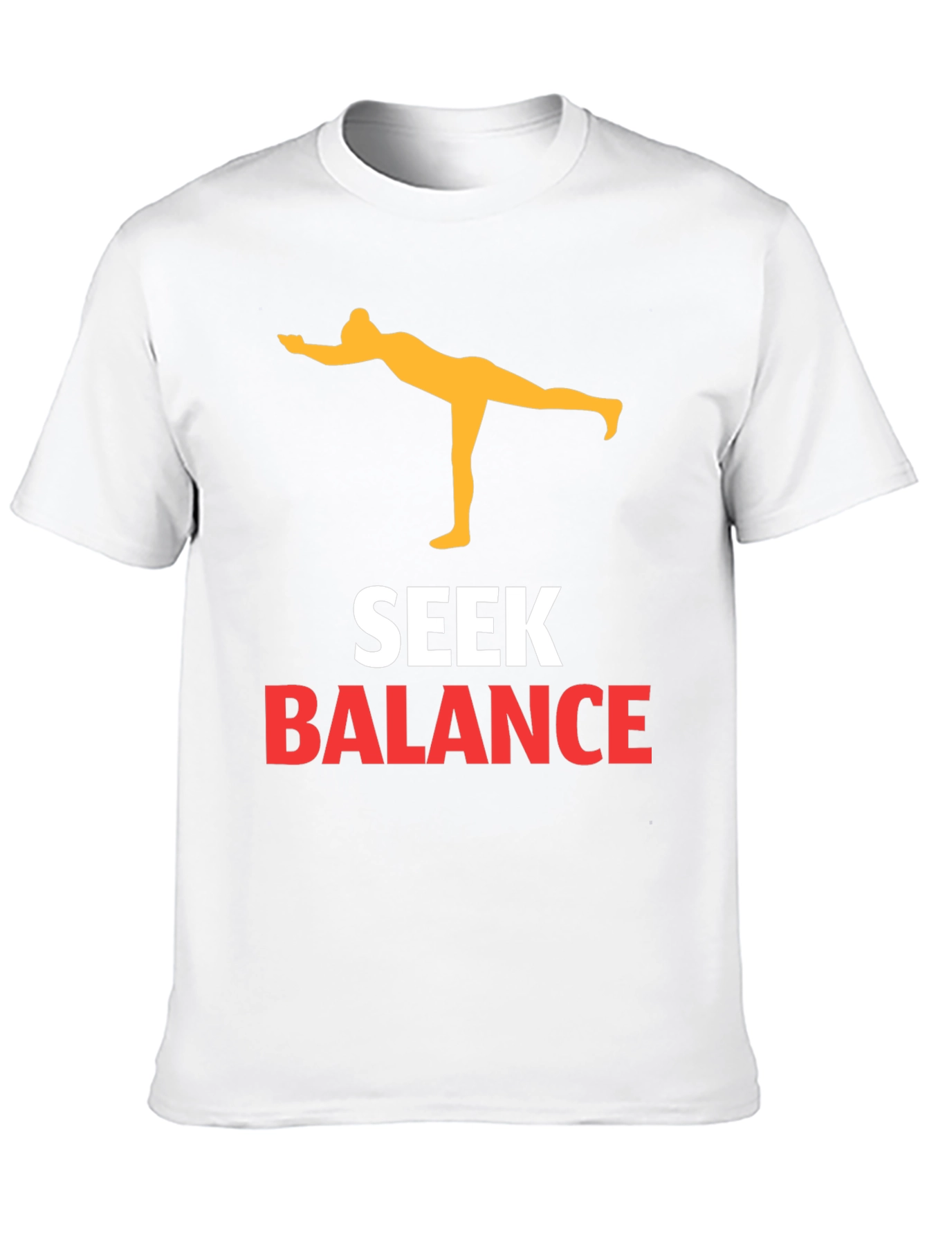 Seek Balance Yoga Graphic Tee - Black